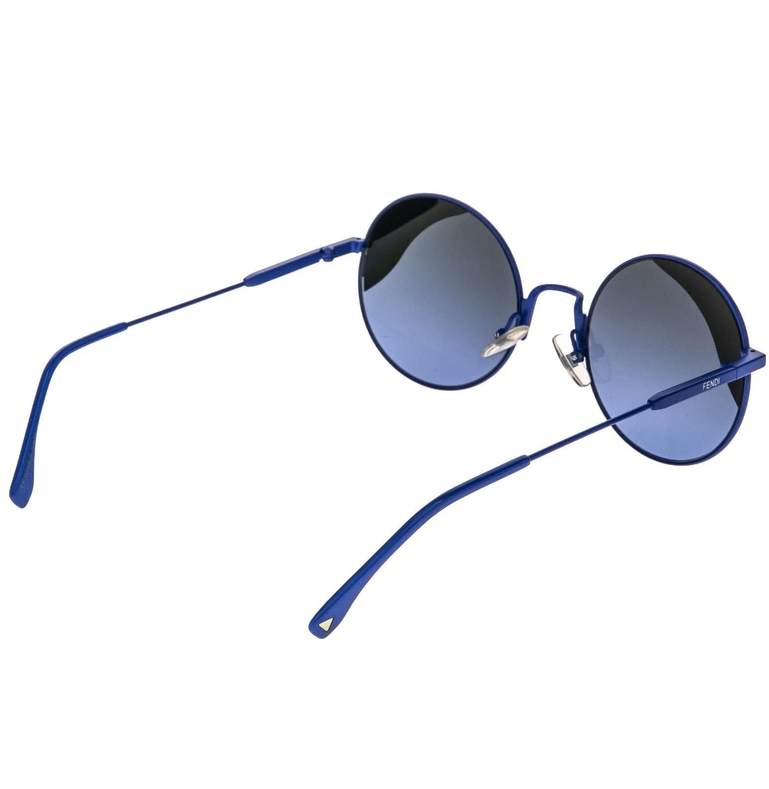 Fendi FENDI FF0248S 0248 Waves Blue Green Mirrored Sunglasses Size ONE SIZE - 8 Thumbnail