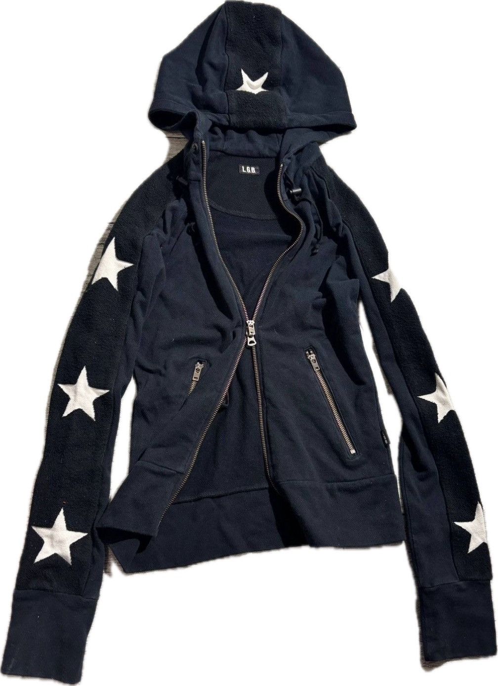 Le Grande Bleu (L.G.B.) Le Grande Bleu Star boxer Zip up hoodie Size US S / EU 44-46 / 1 - 3 Thumbnail