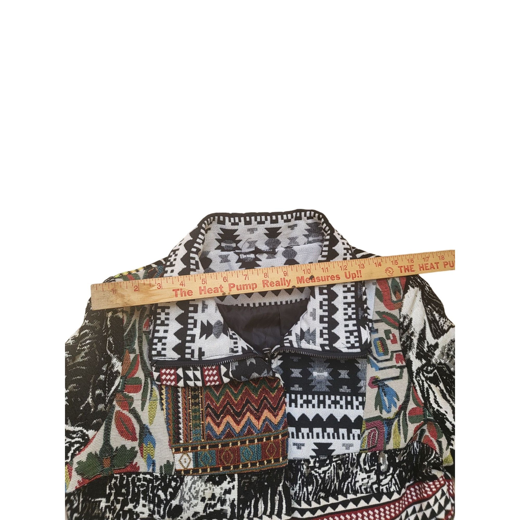 Other Dor Dor Couture Peacoat Sz M Southwestern Art Patchwork Cott Size M / US 6-8 / IT 42-44 - 8 Thumbnail