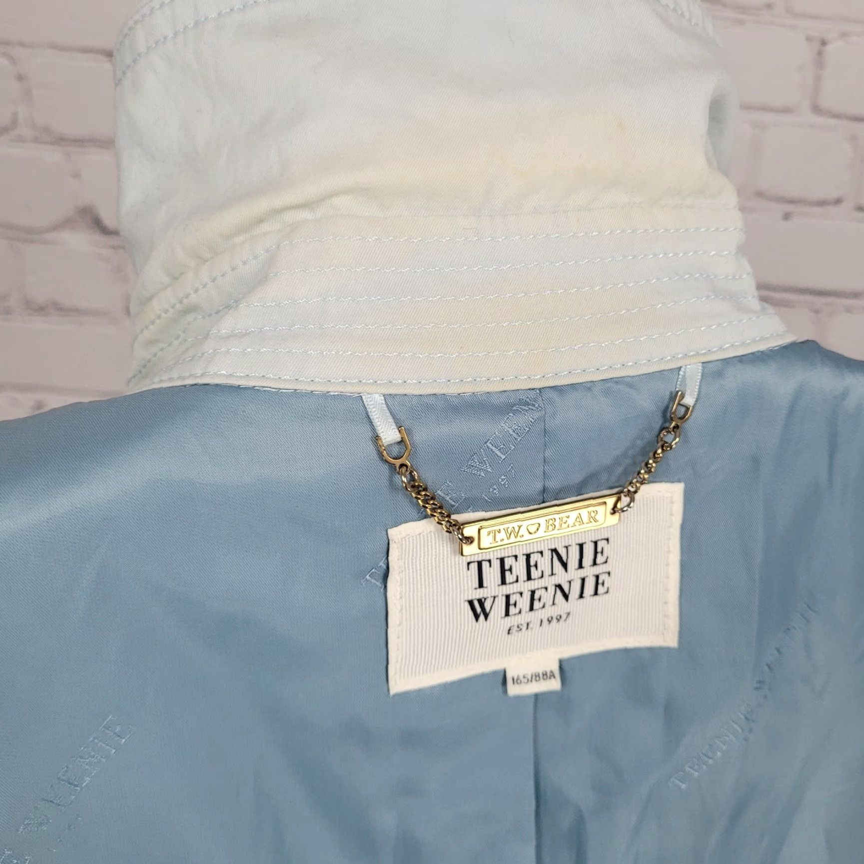 Doublet Teenie Weenie Blue Double Breasted Pearl Buttons Belted Coat US M 165/88A Size M / US 6-8 / IT 42-44 - 5 Thumbnail