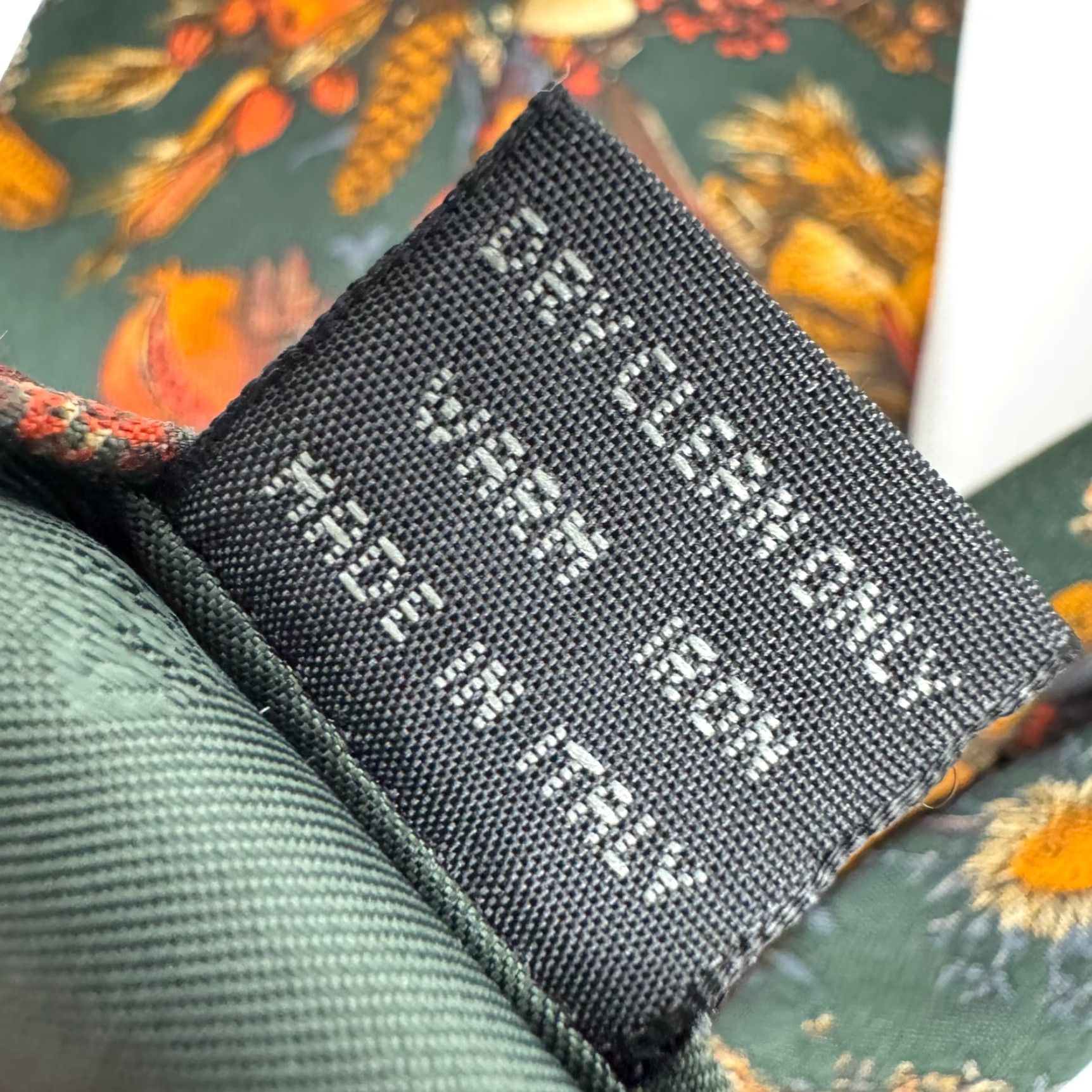 Ermenegildo Zegna Ermenegildo Zegna Silk Tie Green Floral Italy Men One Size Classic (57"-60") Size ONE SIZE - 6 Thumbnail