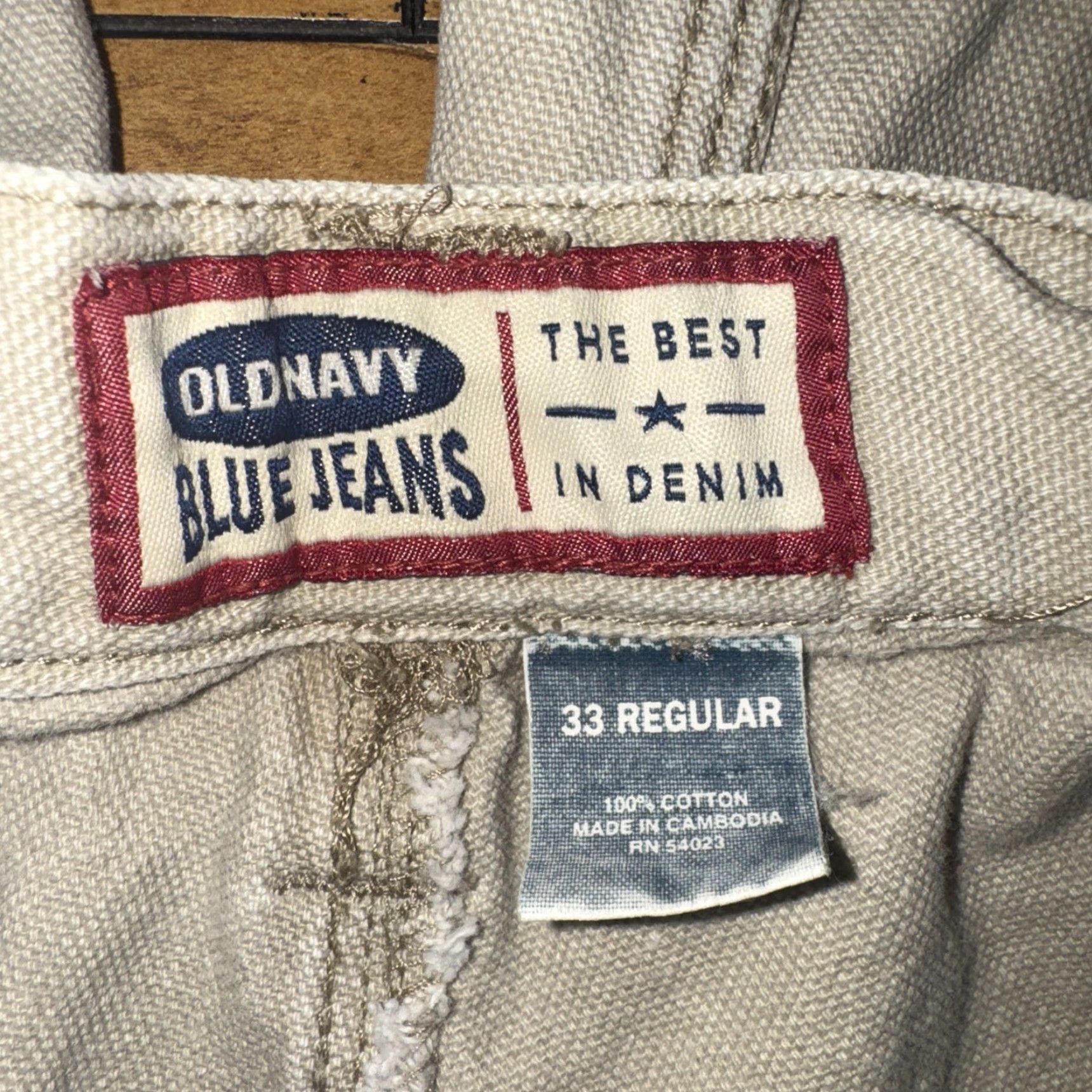 Old Navy VINTAGE Old Navy Canvas Carpenter Pants Men 30x32 Tan Jeans Canvas Straight 30 32 Mens Size US 30 / EU 46 - 7 Thumbnail