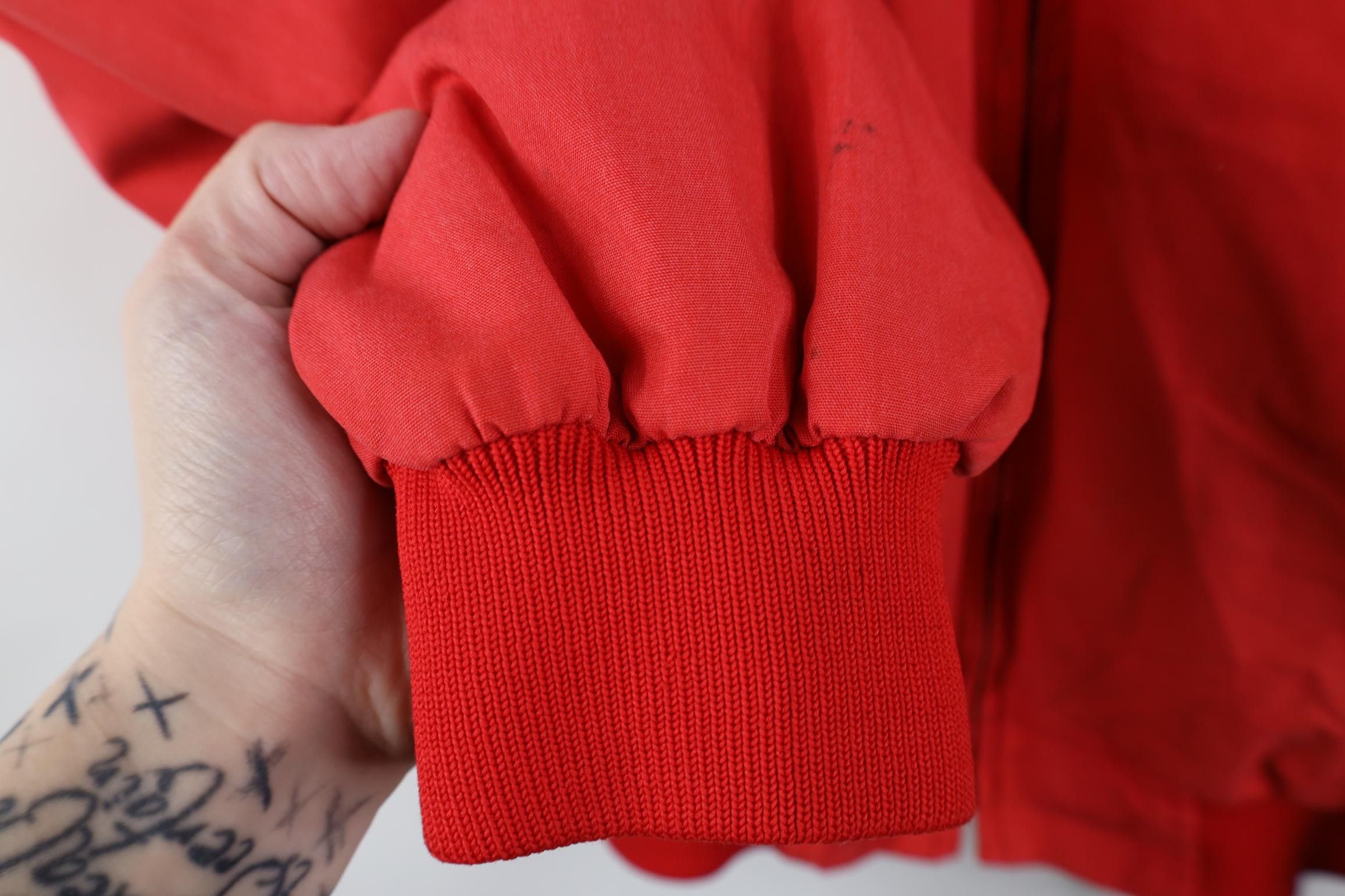 Vintage Vintage 70s 80s Fire Department Cafe Racer Bomber Jacket Red Size US L / EU 52-54 / 3 - 15 Thumbnail