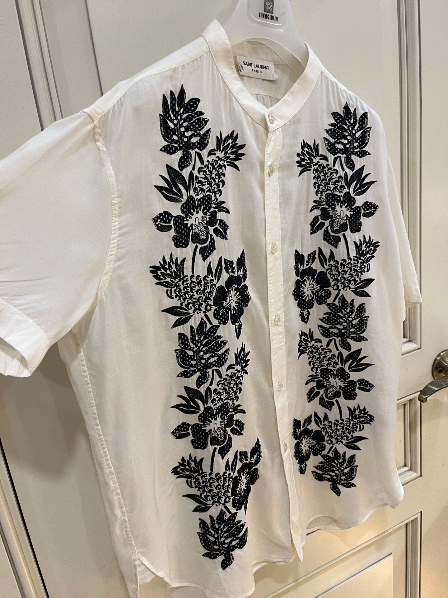 Saint Laurent Paris Saint Laurent SLP Classic Embroidery Shirt Size US M / EU 48-50 / 2 - 8 Thumbnail