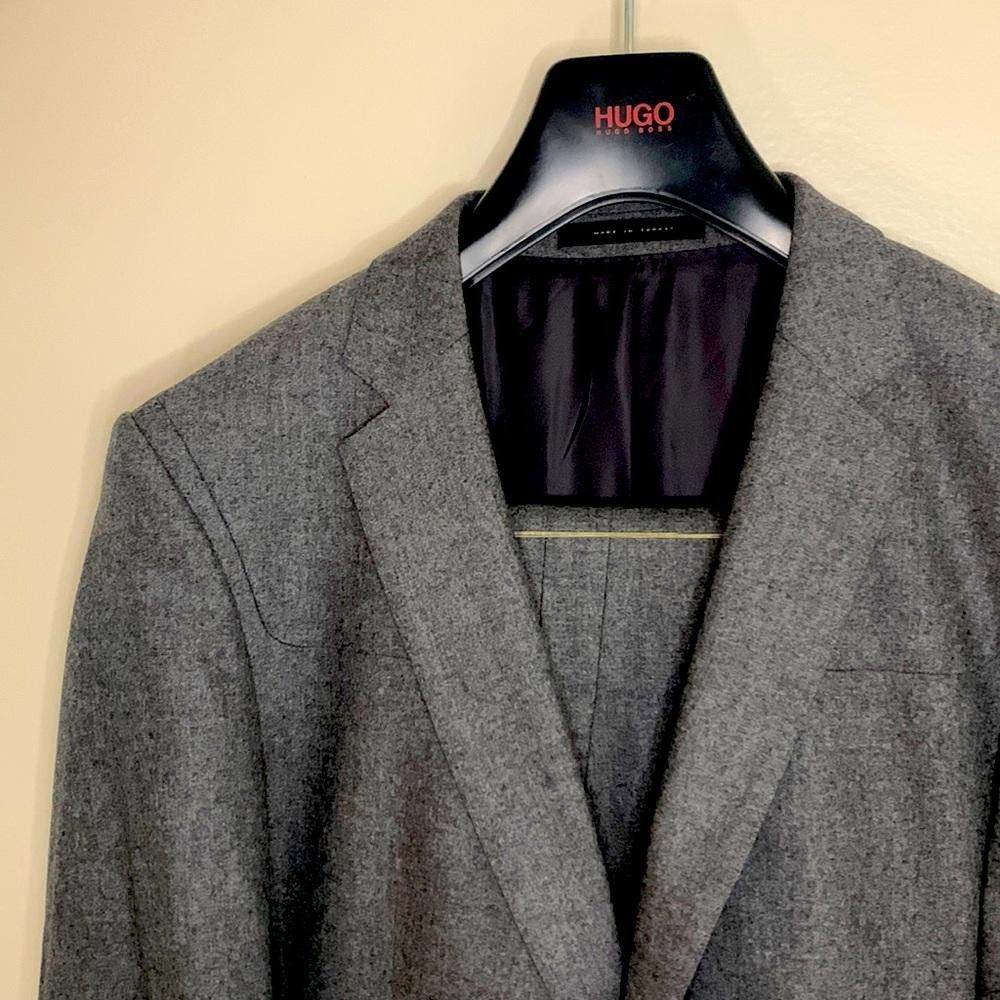 Hugo Boss Boss-Slim Randall Suit-40R(tailored)- 90% Wool8%cashmere2%el Size 40R - 1 Thumbnail