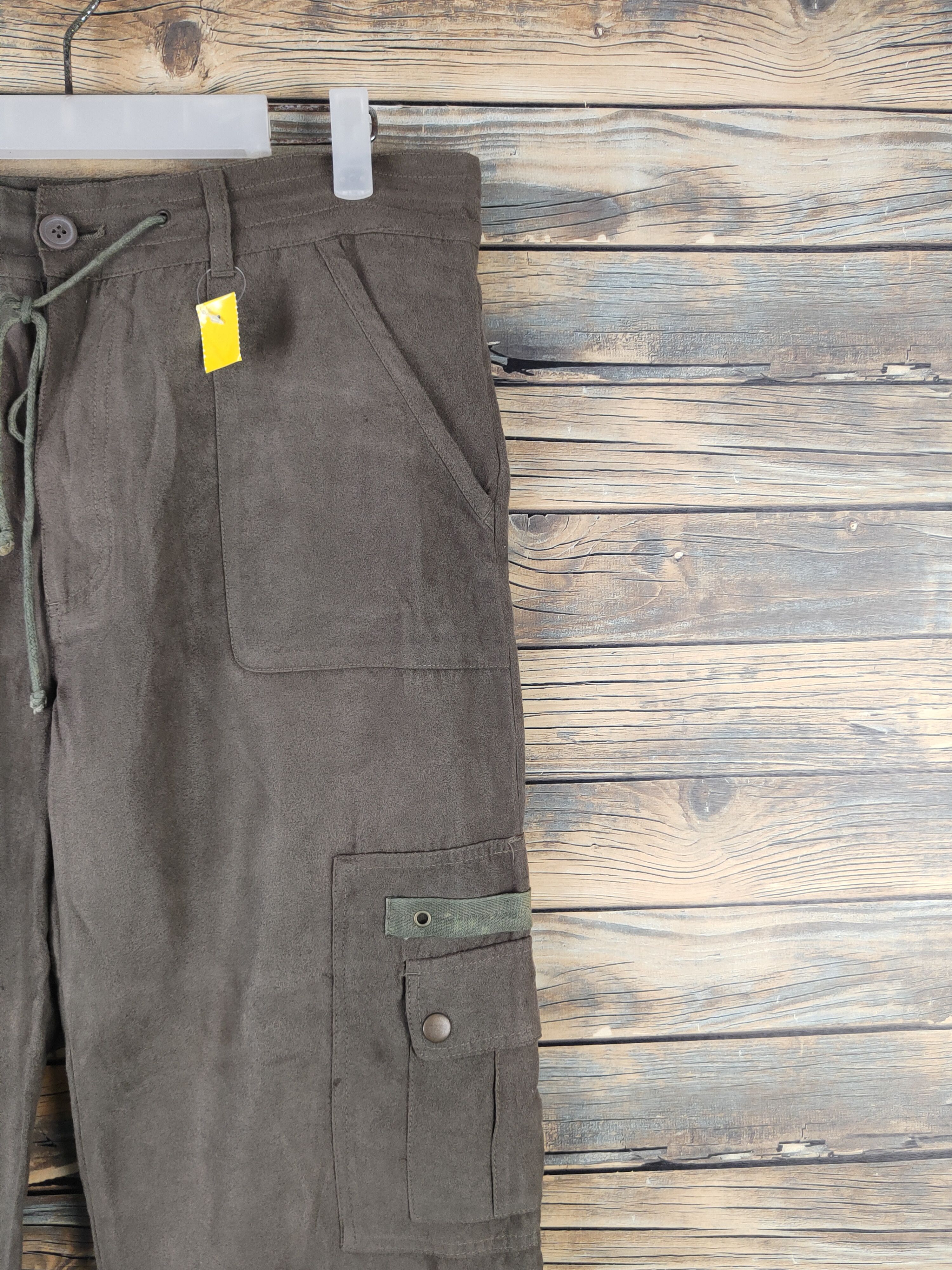 Japanese Brand DL Paleo Brown Multipocket Cargo Pants #2445 Size 31" - 5 Thumbnail