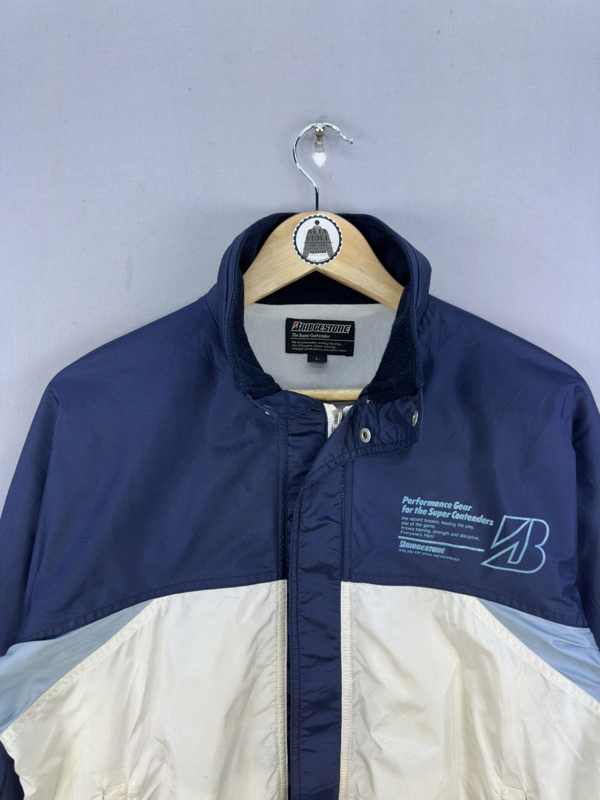 Vintage Y2K Bridgestone Color Block Windbreaker Jacket
