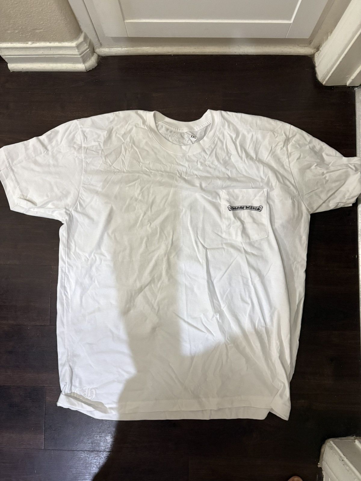Chrome hearts white scroll t shirt