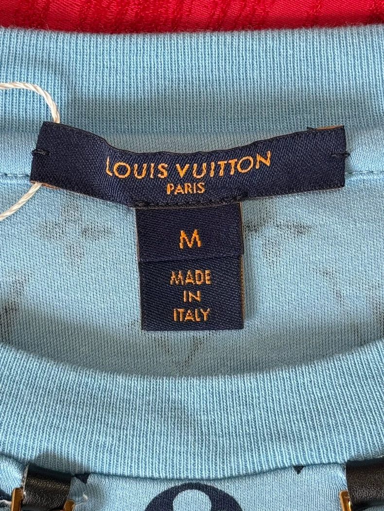 Louis Vuitton LOUIS VUITTON Classic Chain Print Logo Full Print Short Sle Size US M / EU 48-50 / 2 - 6 Thumbnail