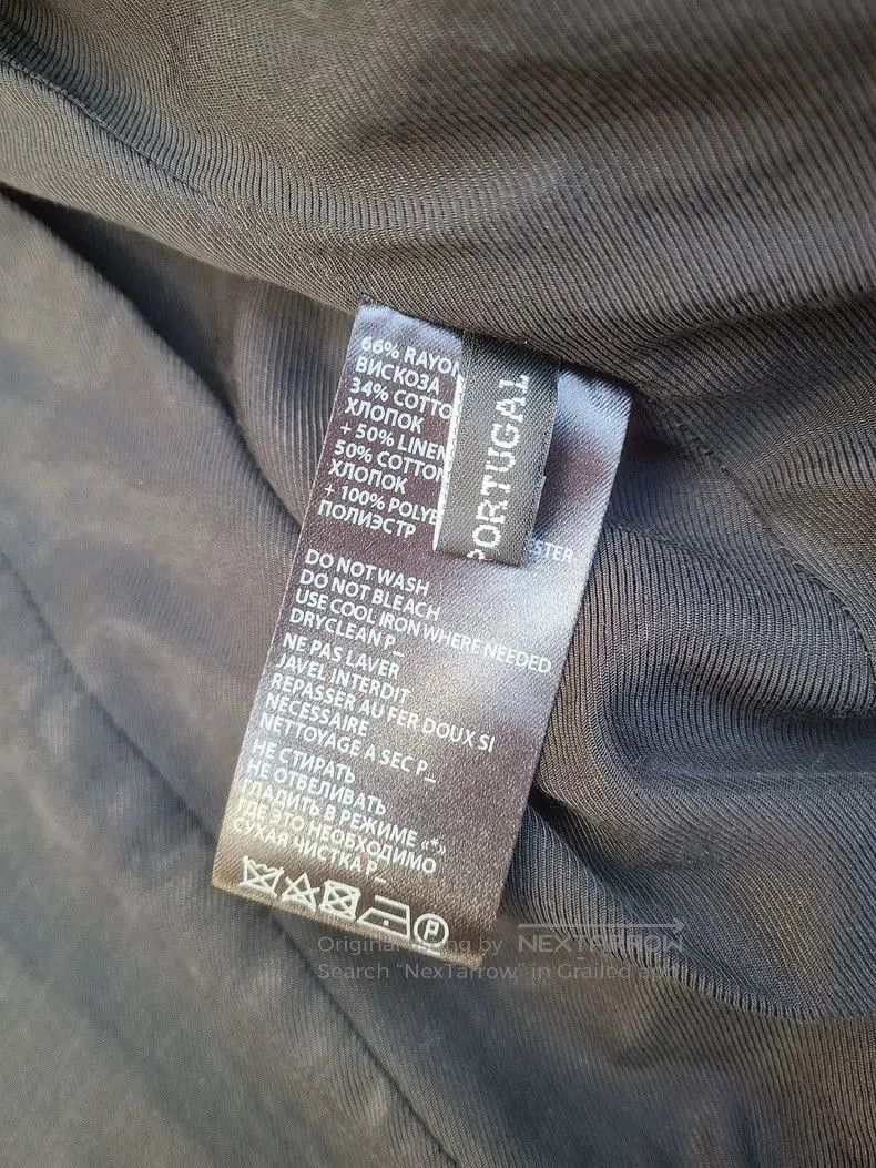 Ann Demeulemeester black silk blend women's jacket. Size US M / EU 48-50 / 2 - 9 Thumbnail