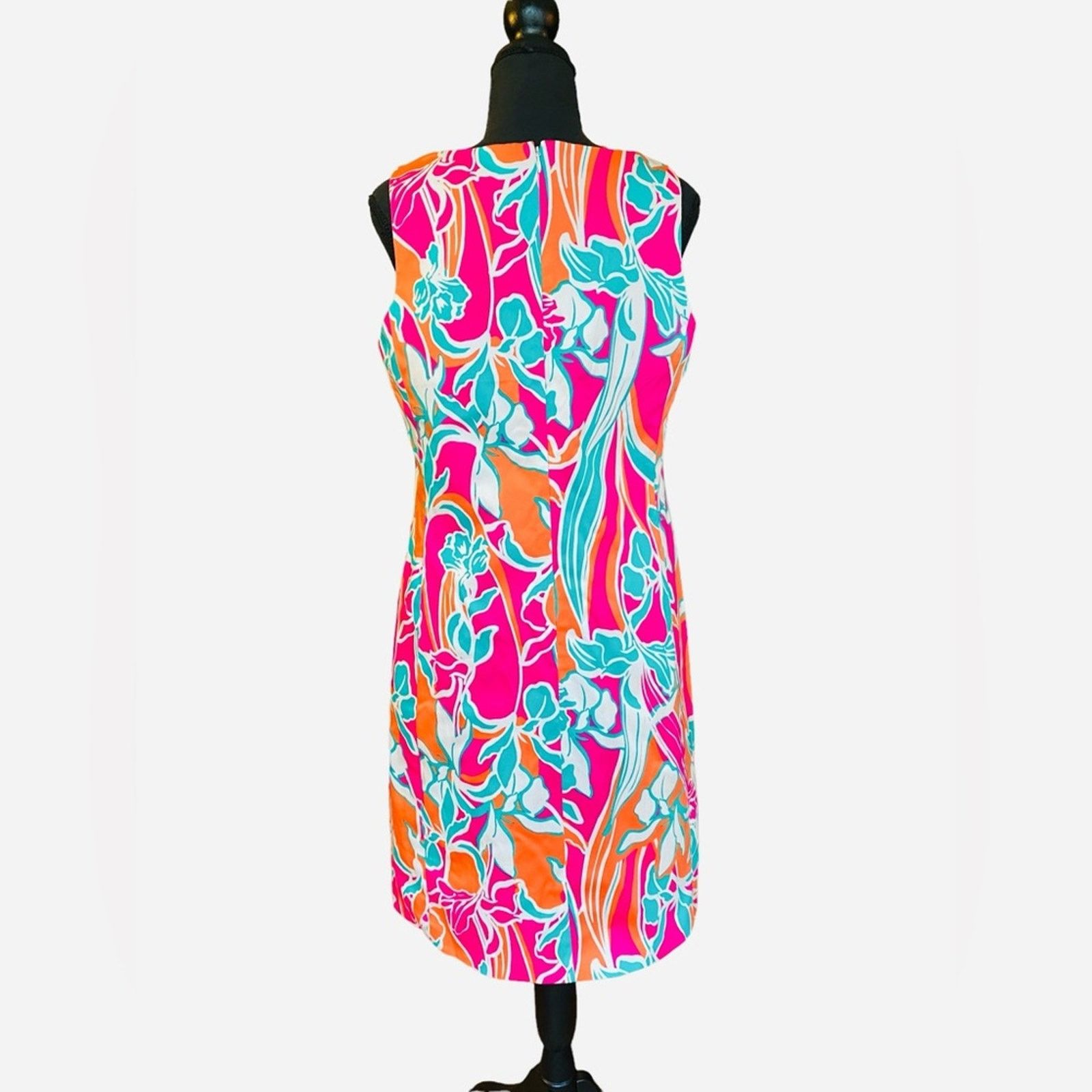 Anne Klein ANNE KLEIN SLEEVELESS FLORAL DRESS Size M / US 6-8 / IT 42-44 - 3 Thumbnail