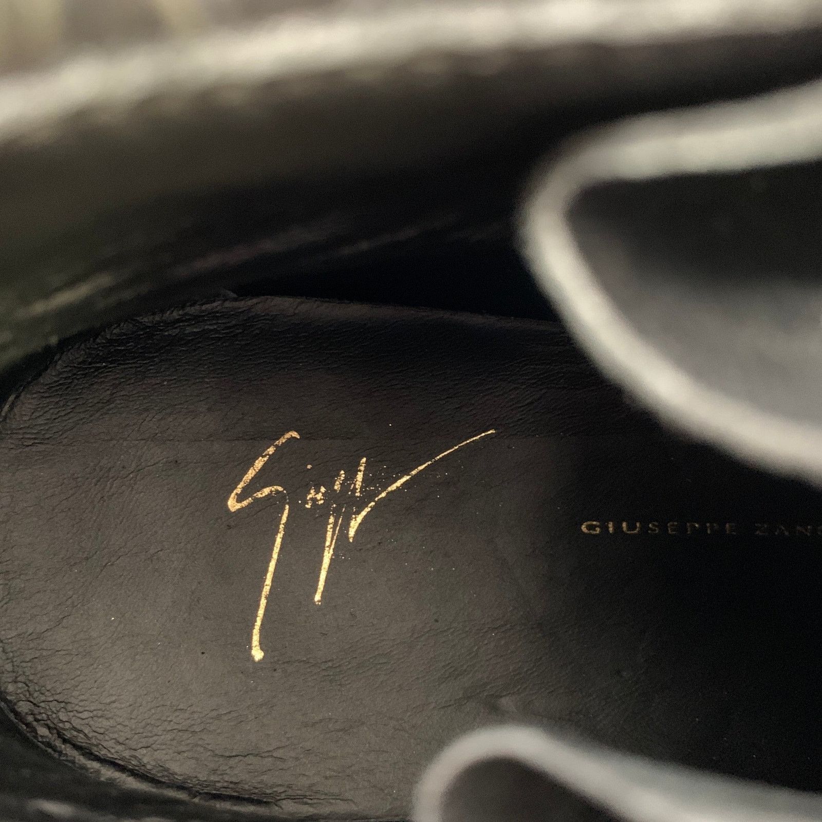 Giuseppe Zanotti 9 Black Croc Embossed Leather High Top Sneakers Size US 9 / EU 42 - 7 Thumbnail