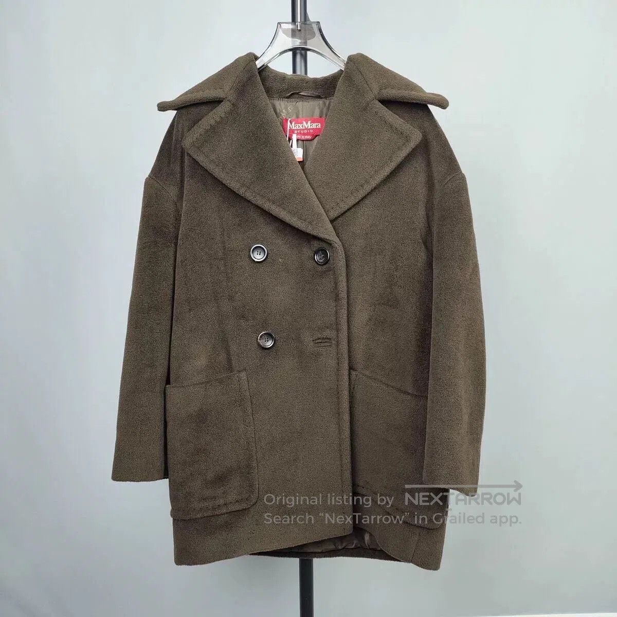 Other MaxMara Camel Hair Green Coat. Size US XS / EU 42 / 0 - 1 Thumbnail