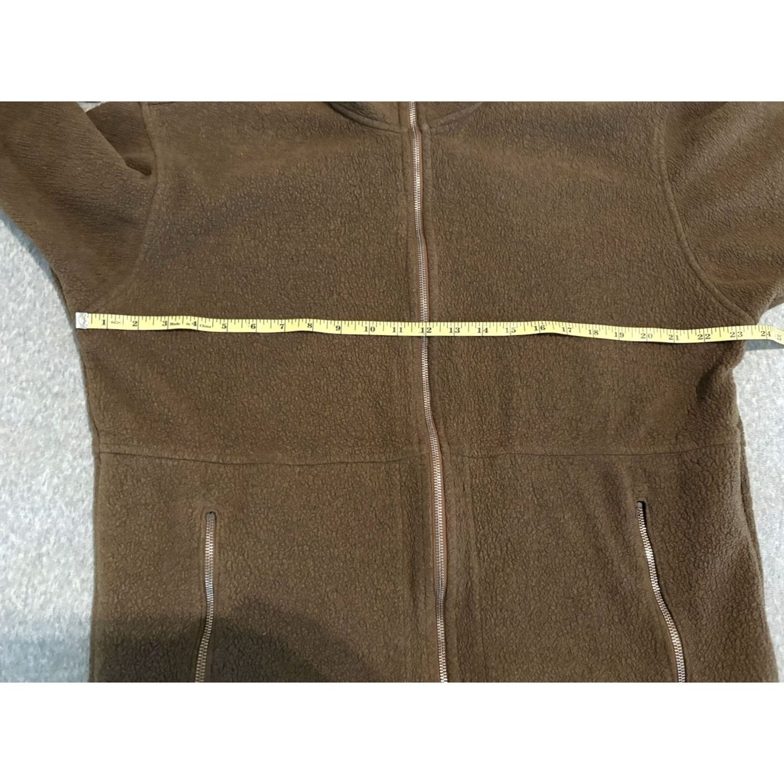 Patagonia VINTAGE Patagonia Jacket Mens Small Brown Full Zip Fleece USA Damaged Back Fabric Size US S / EU 44-46 / 1 - 6 Thumbnail