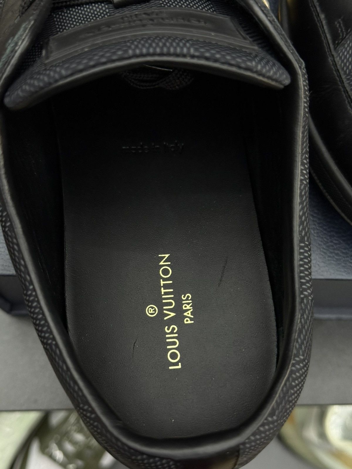 Louis Vuitton Louis Vuitton Black Monogram Sneakers Size 10UK/11US Size US 11 / EU 44 - 12 Thumbnail