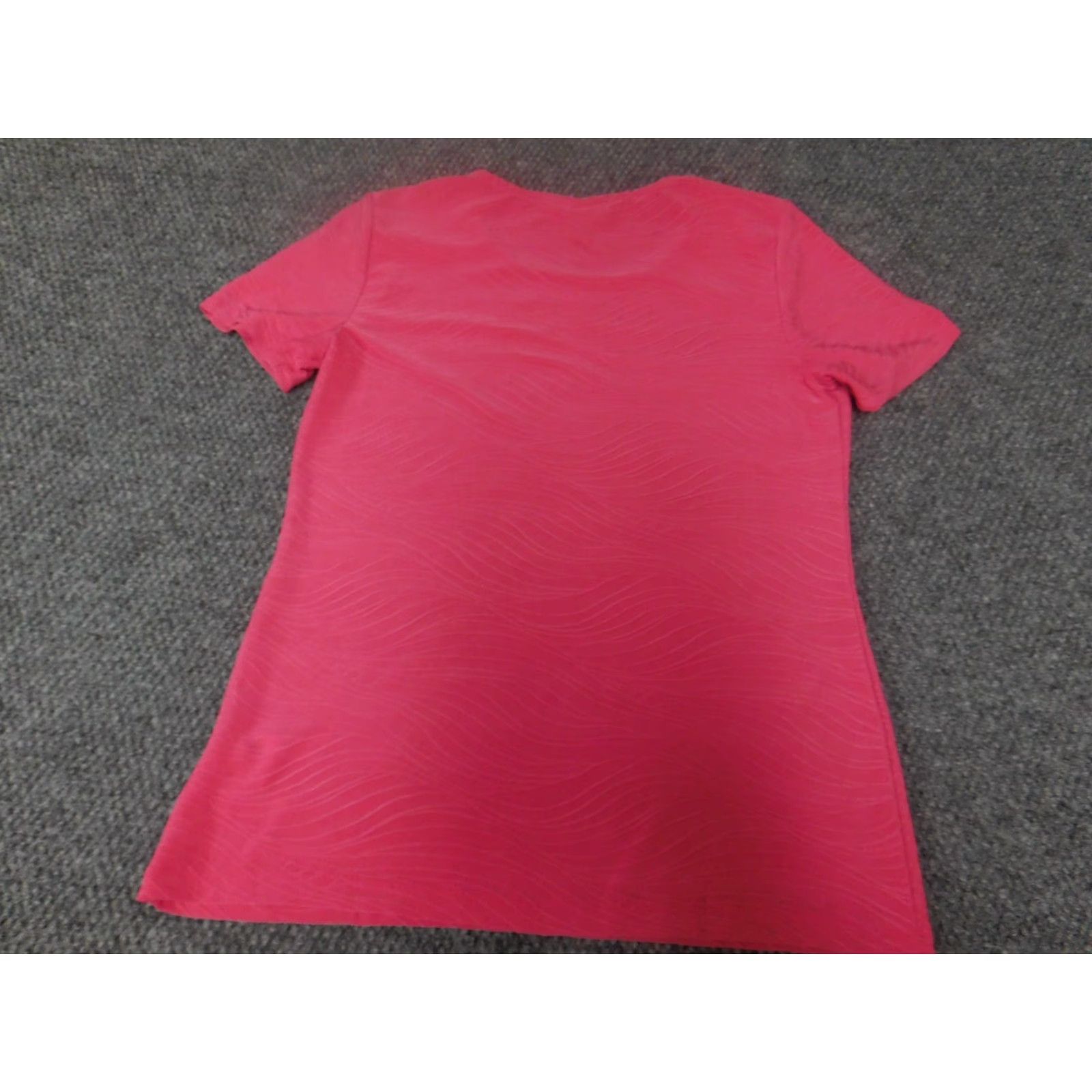 JM Collection JM Collection Shirt Womens Small Pink Polyester Stretch Crew Neck Pullover Casual Blouse Size S / US 4 / IT 40 - 7 Thumbnail