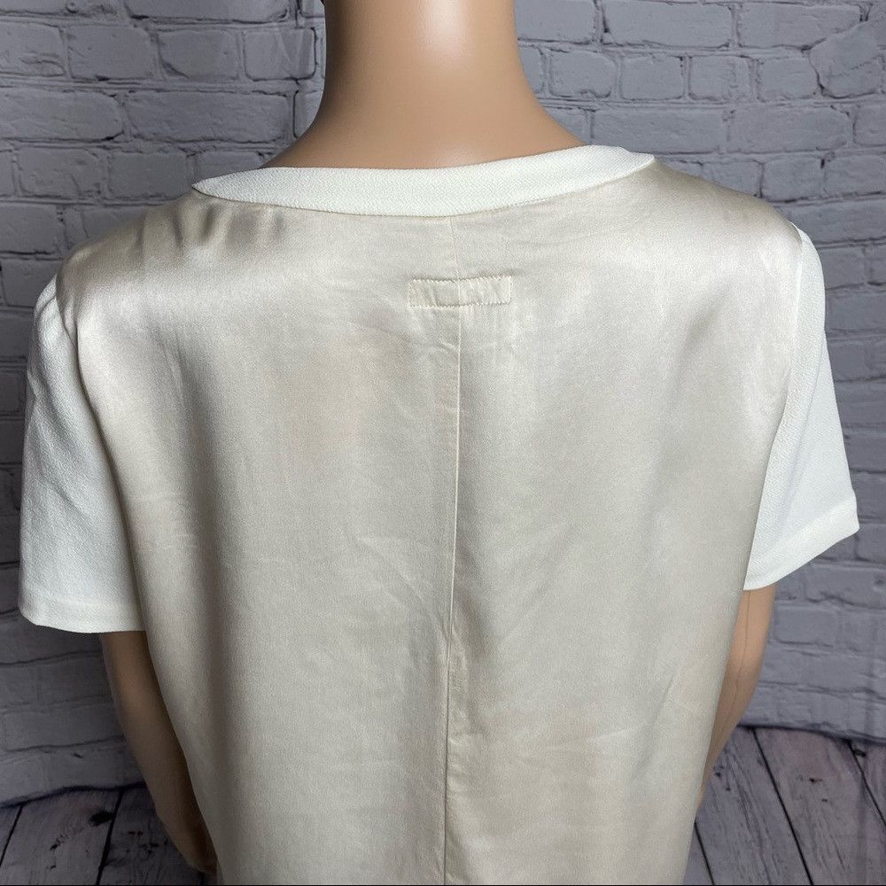 Rag & Bone Rag & Bone Cream Silk Blouse With Lace Pocket Size S Size S / US 4 / IT 40 - 3 Thumbnail
