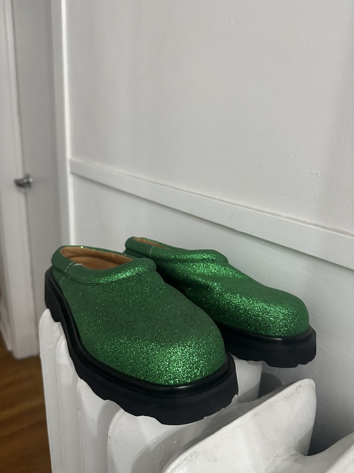 Marni Marni Green glitter loafers / slip ons Size US 10 / IT 40 - 2 Thumbnail