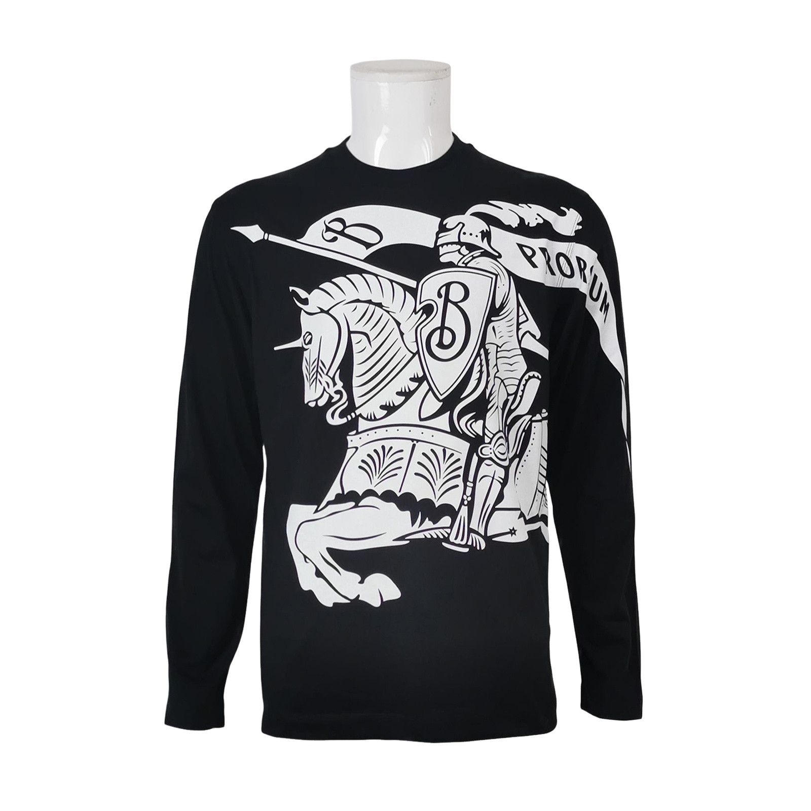 Burberry Burberry Equestrian Knight Long Sleeve T-Shirt Size M Size US M / EU 48-50 / 2 - 1 Thumbnail