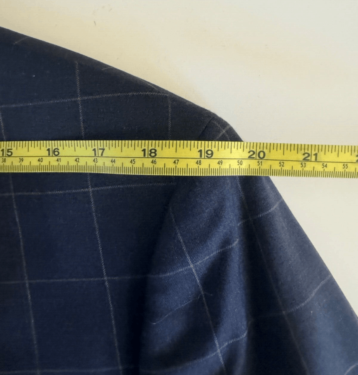 Saks Fifth Avenue Saks Fifth Avenue Mens Window Pane Blue Blazer Slim Fit 44R Size 44R - 10 Thumbnail