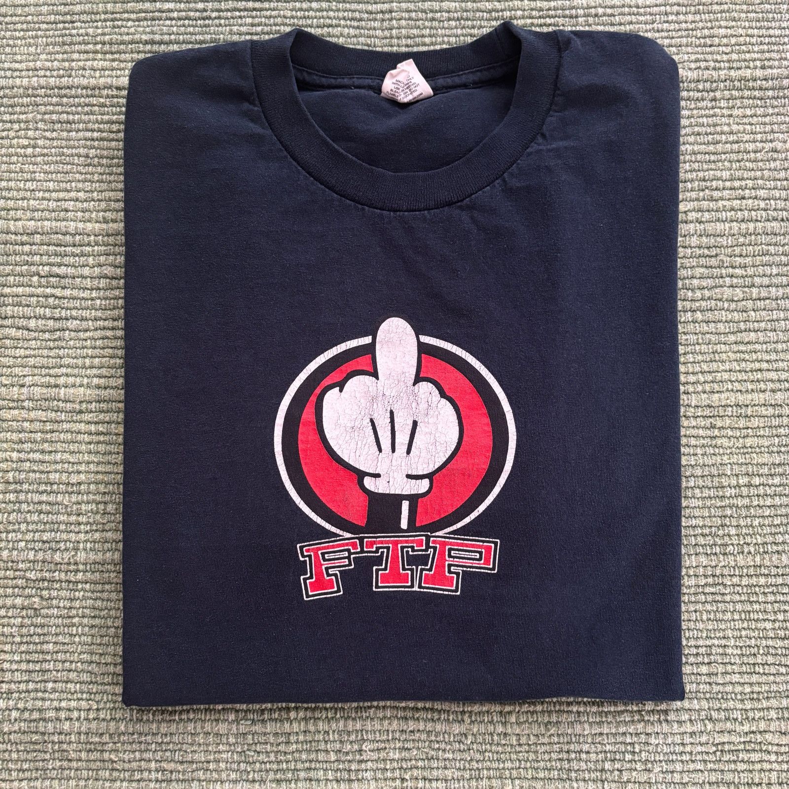 Fuck The Population Rare FTP Middle Finger Mickey Mouse F The Population Tee L Size US L / EU 52-54 / 3 - 1 Thumbnail