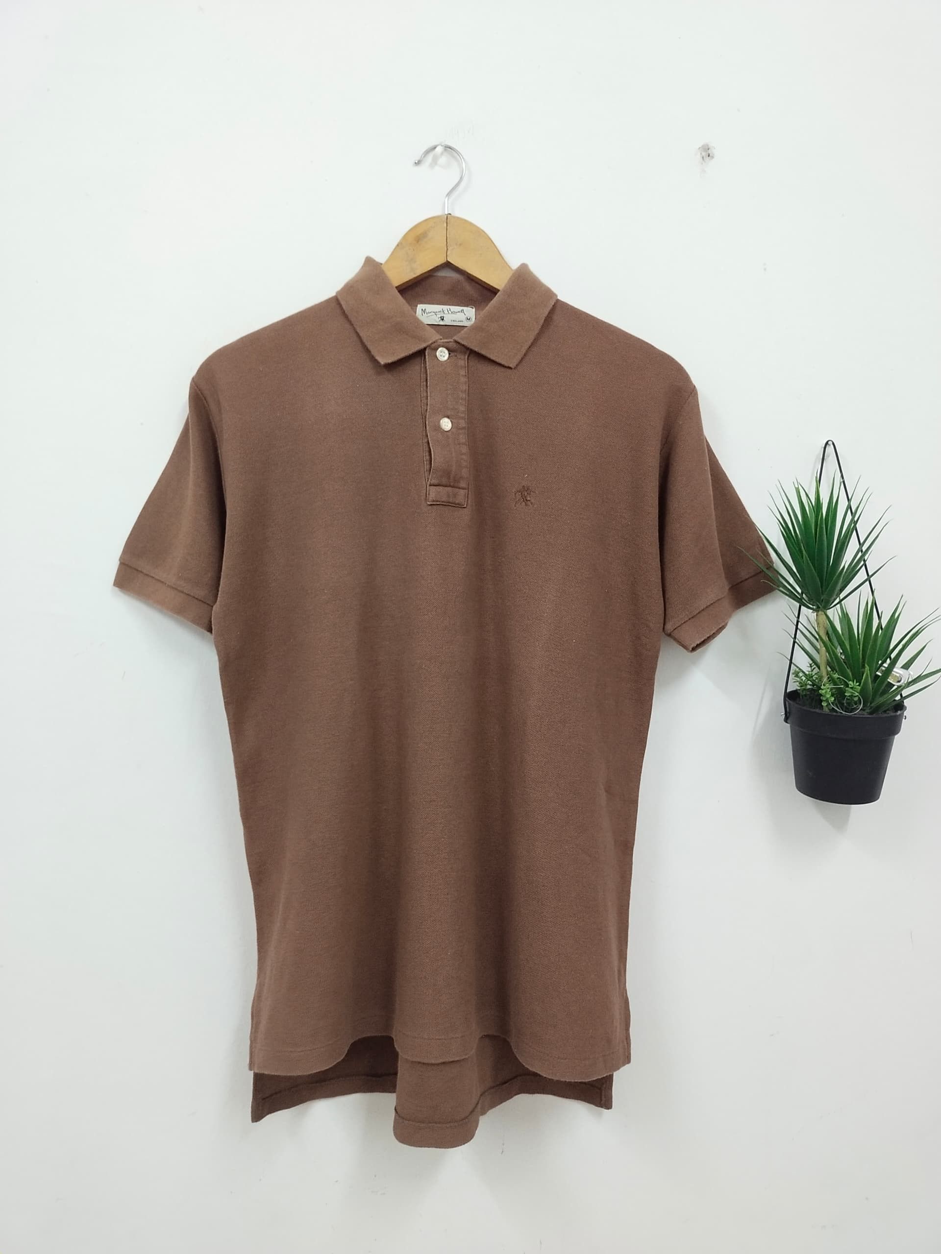 Margaret Howell Vintage MHL Margaret Howell brown Collar t shirt Size US M / EU 48-50 / 2 - 1 Thumbnail