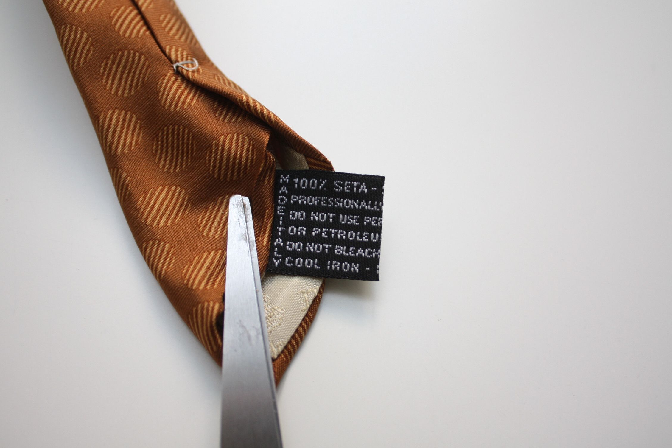 Versace Gianni Versace Mustard Brown Silk Tie Made In Italy Size ONE SIZE - 5 Thumbnail