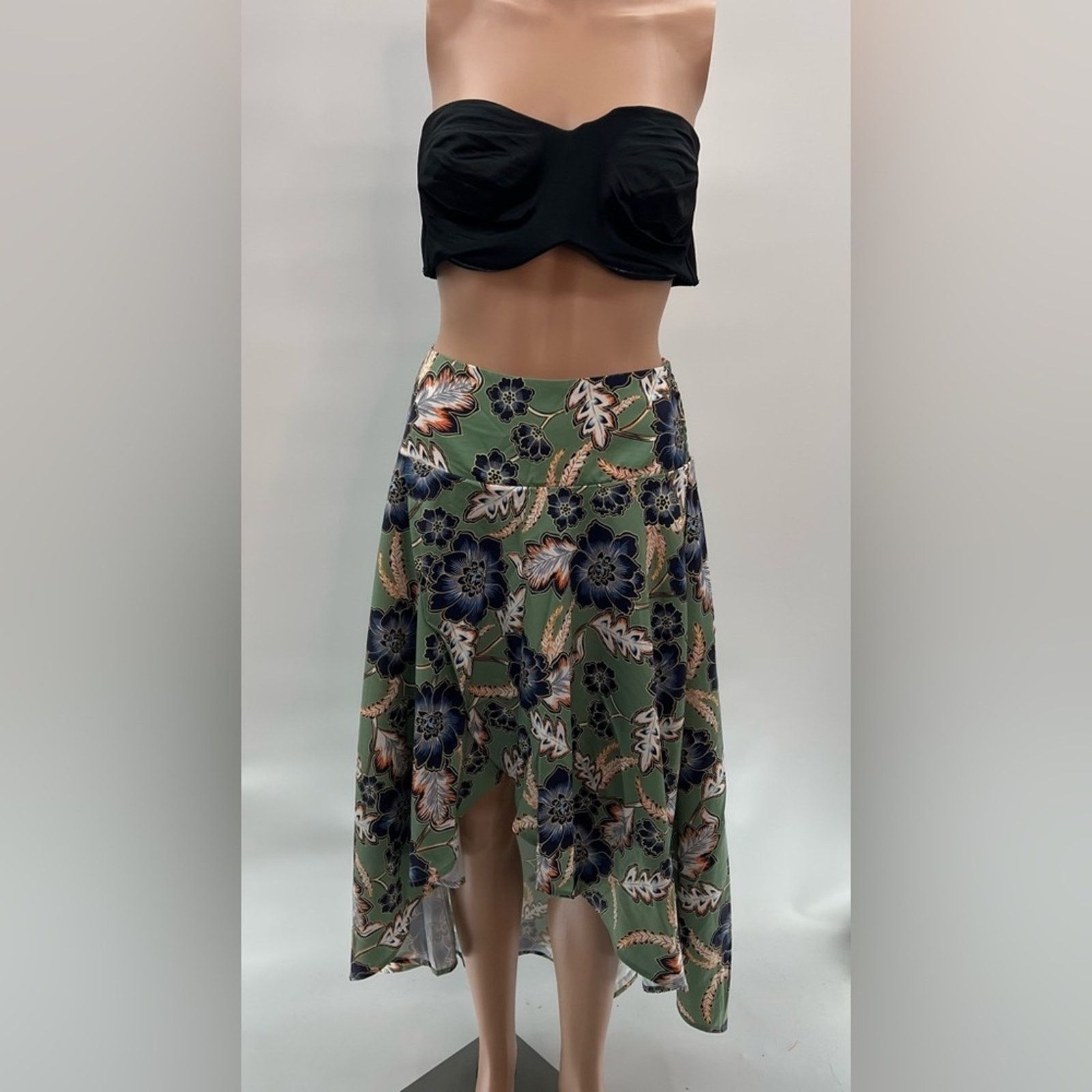 & Other Stories Women's High Low Maxi Skirt – Olive Green Sz S NWOT Size 28" / US 6 / IT 42 - 7 Thumbnail