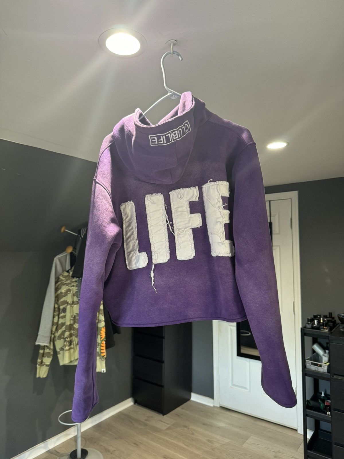 Designer FAST LIFE reversible cropped hoodie Size US M / EU 48-50 / 2 - 2 Thumbnail