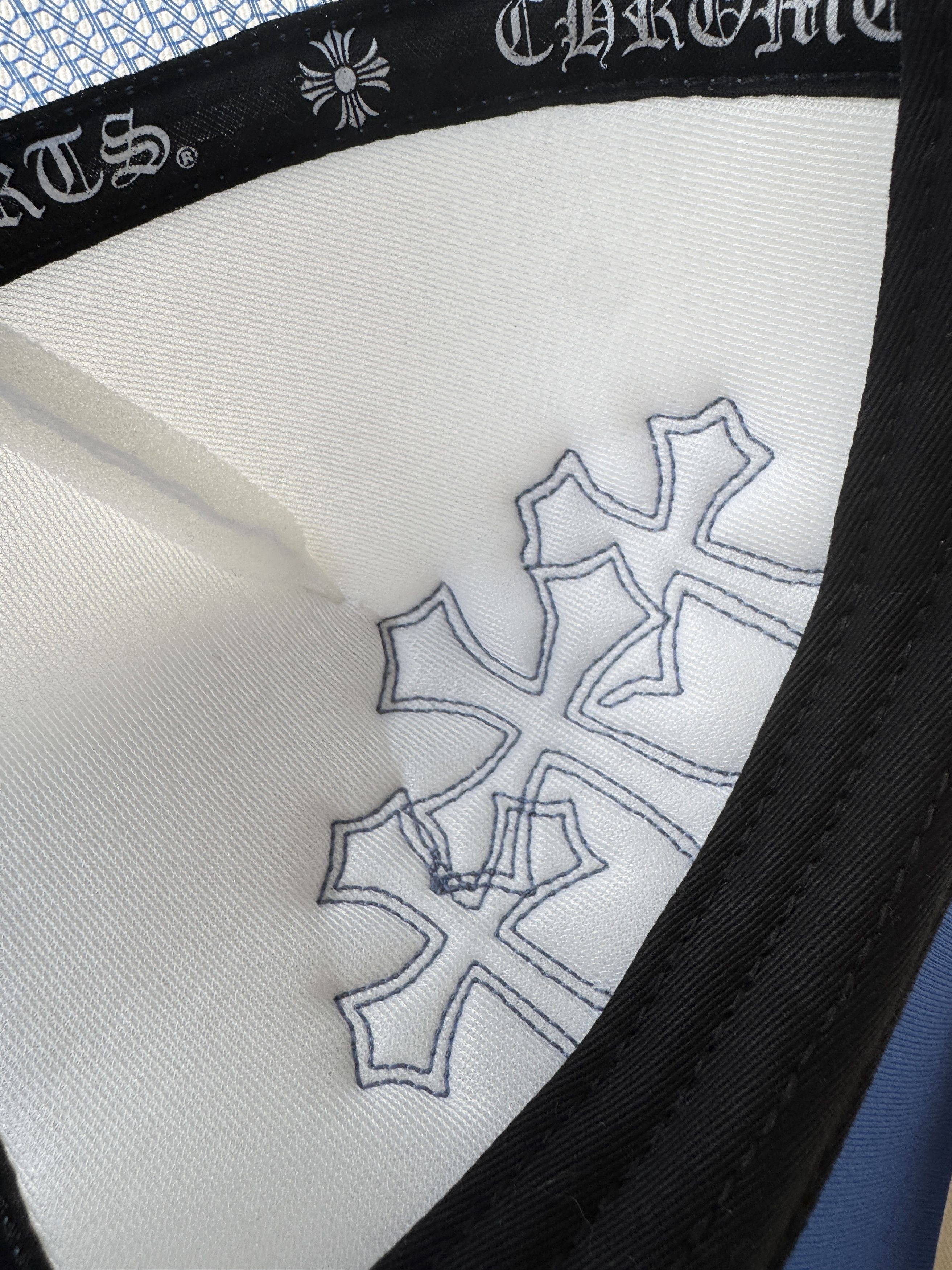 Chrome Hearts Blue Cemetery Trucker Hat Size ONE SIZE - 6 Thumbnail