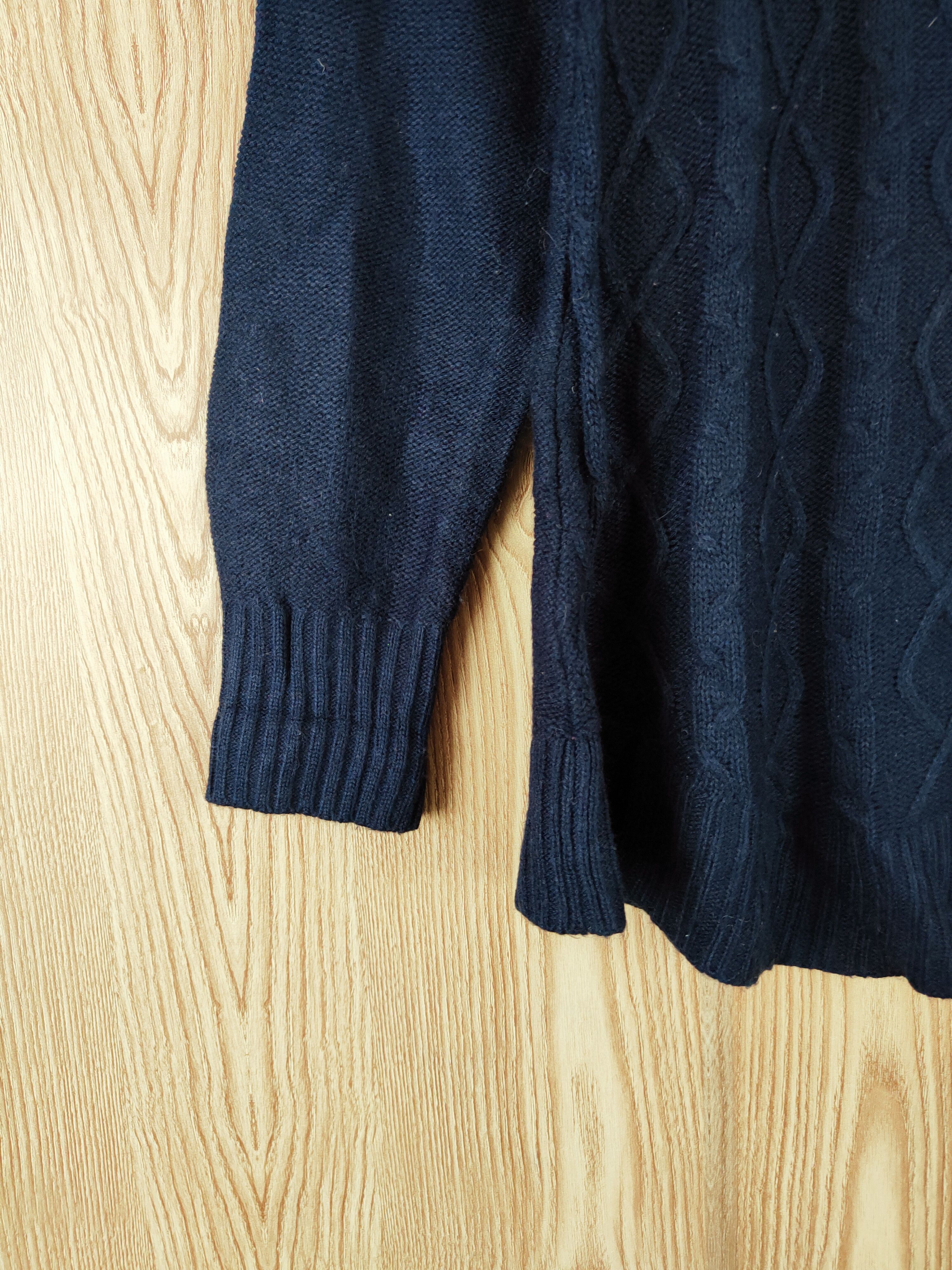 Aran Isles Knitwear × Japanese Brand × Vintage Luciole Navy Knitwear Blouses#W482 Size L / US 10 / IT 46 - 4 Thumbnail