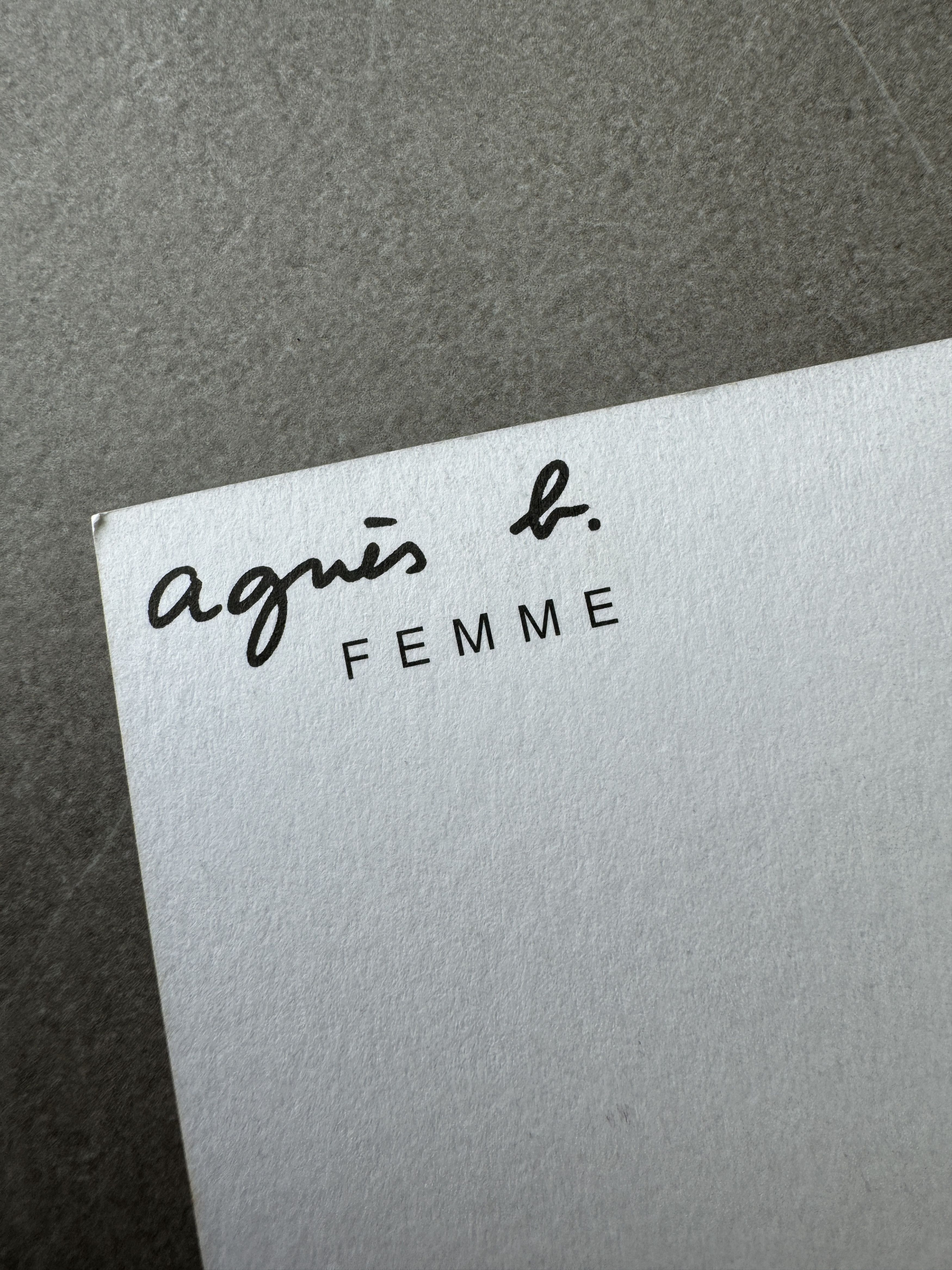 agnes b. 90s Agnes b. France Fashion Promotion Postcard Size ONE SIZE - 3 Thumbnail