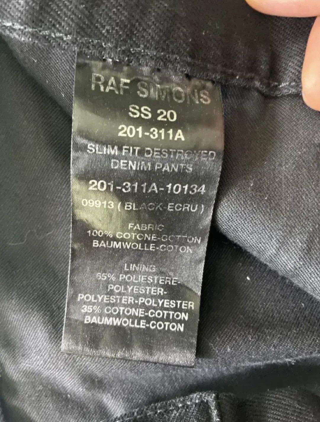 Raf Simons Raf Simons Destroyed Denim Pants Size US 29 - 3 Thumbnail
