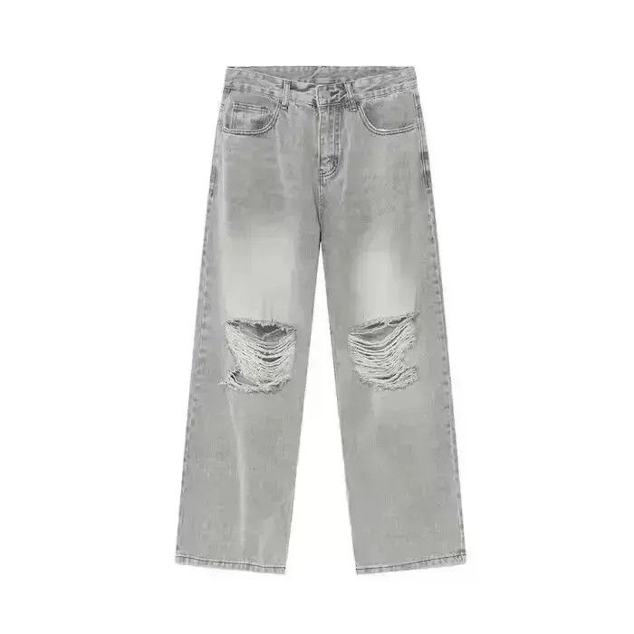 Japanese Brand Baggy Ripped Denim Jeans Size US 32 / EU 48 - 4 Thumbnail