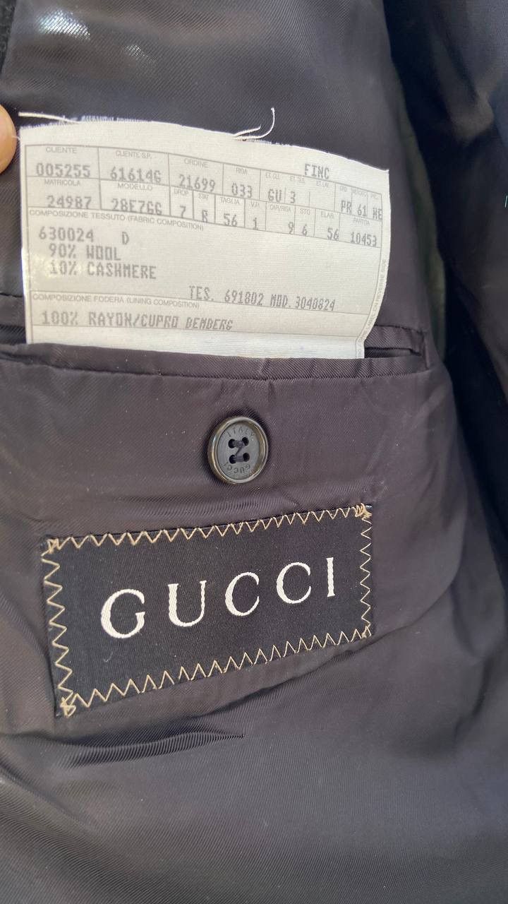 Gucci Vintage GUCCI Italy Men's Wool Cashmere Blazer Jacket Size 46R - 8 Thumbnail