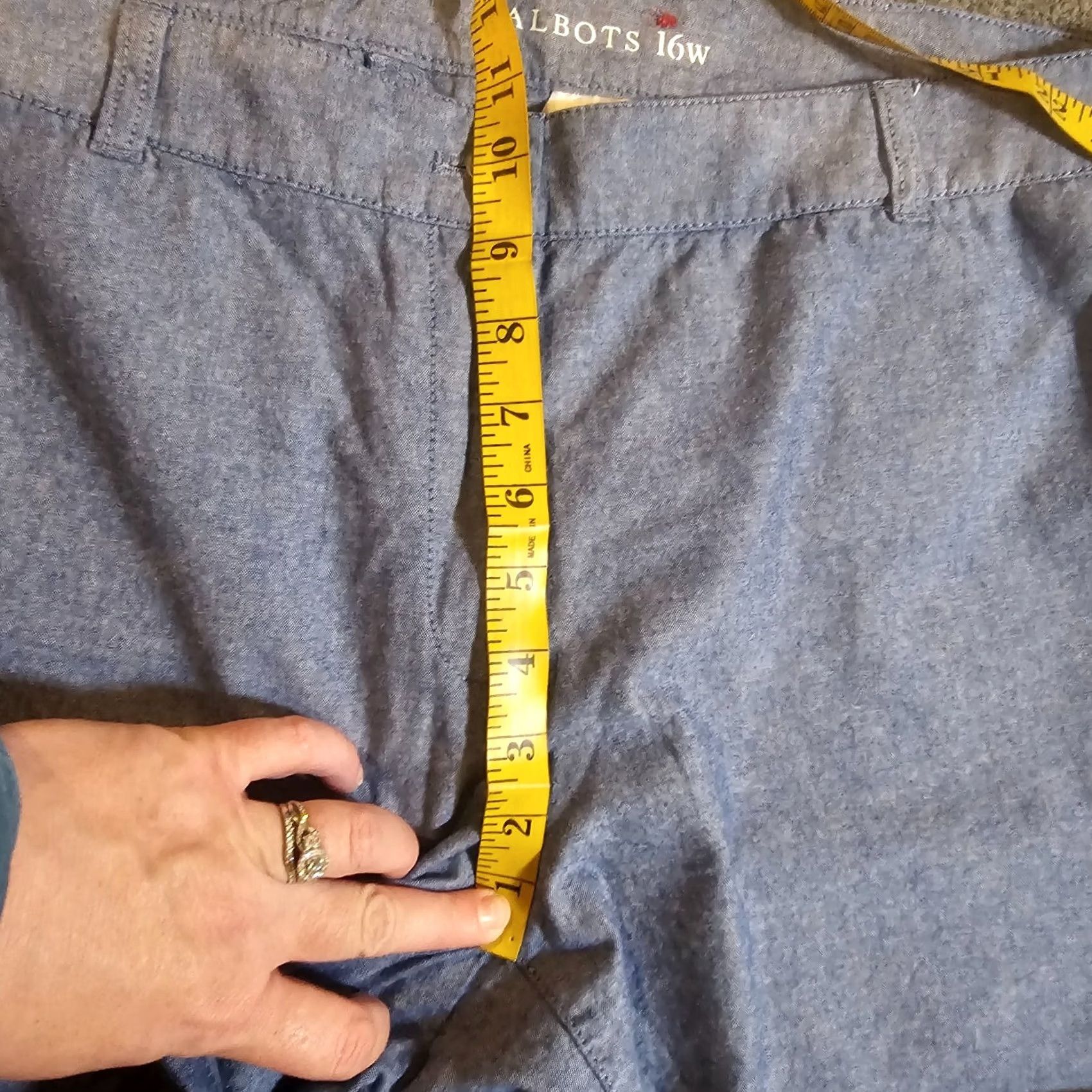 Talbots Talbots Pants Womens 16 Blue Chino Mid Rise Tapered Casual Basic Minimalist Pants Chino Womens 16 Blue Mid Rise Tapered Casual Mens? Size 38" / US 16 / IT 52 - 7 Thumbnail