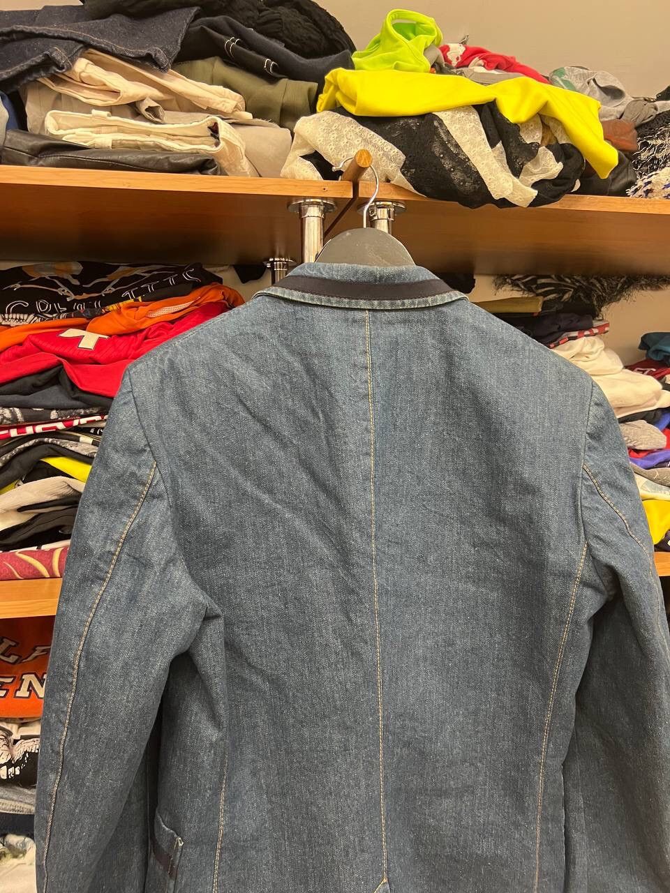 Alexander McQueen 💎 Alexander Mcqueen Denim Avant Garde Pocket blazer Size 52R - 12 Thumbnail