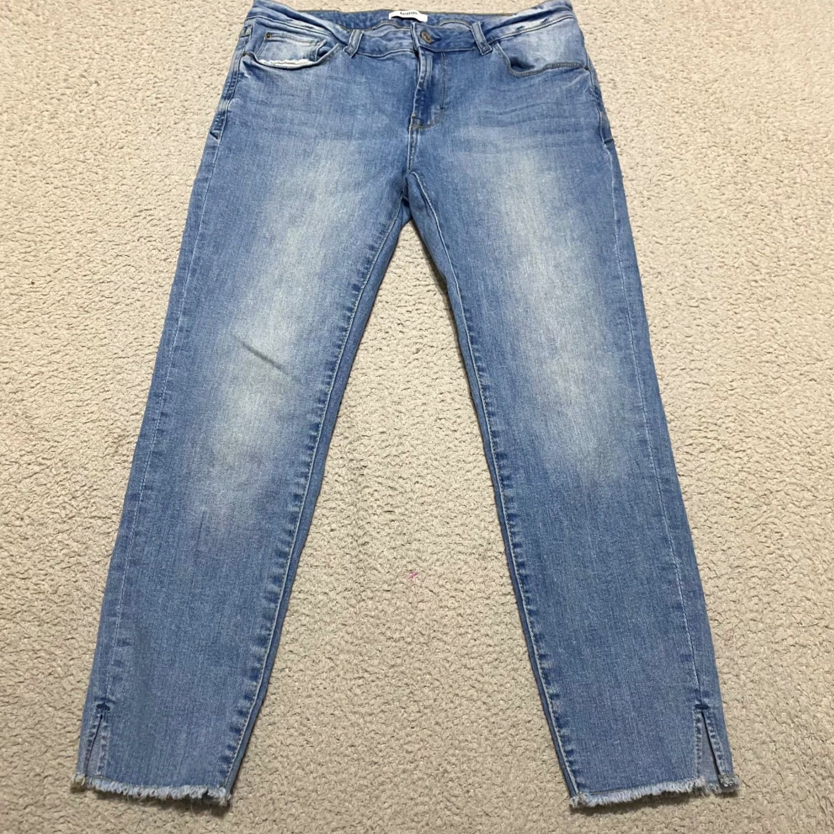 Vintage Kensie Jeans Jeans Blue Denim Medium Wash Mid Rise Skinny Cropped Womens 8 Size 30" / US 8 / IT 44 - 2 Thumbnail