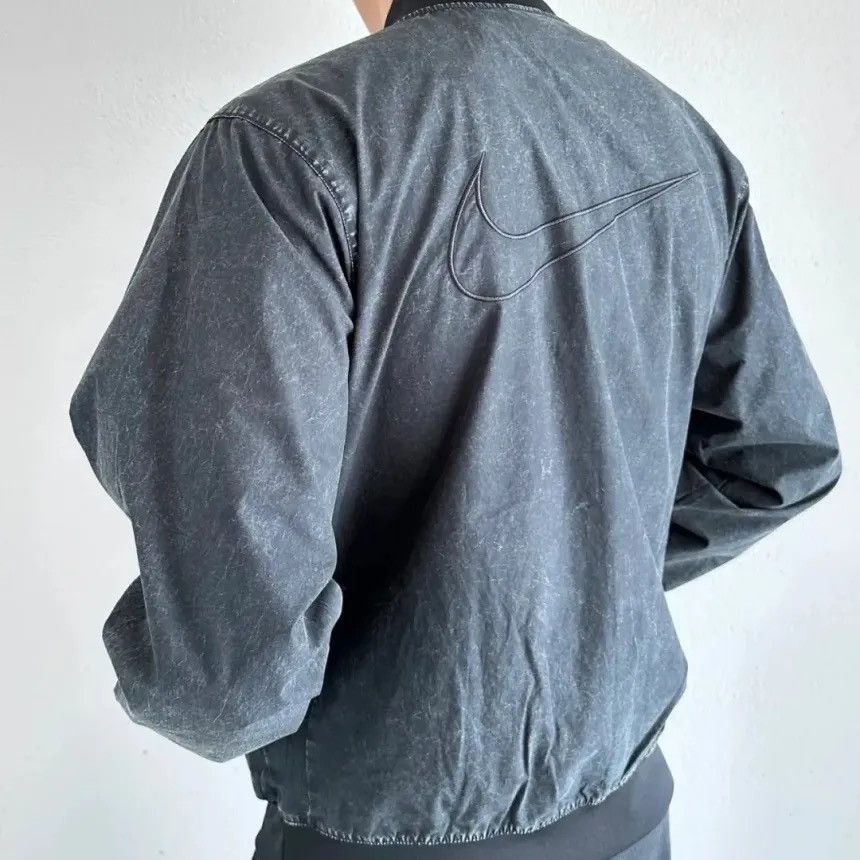 Nike Nike Big Swosh Washed Bomber Jacket Size US L / EU 52-54 / 3 - 4 Thumbnail
