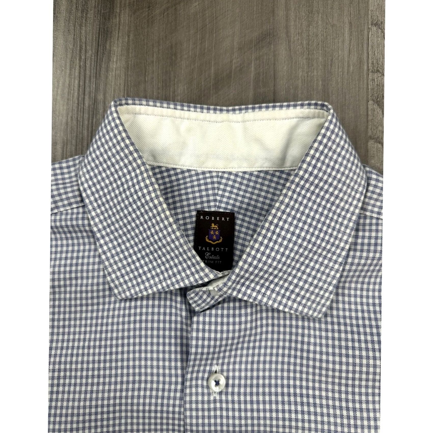 Robert Talbott Robert Talbott Estate Plaid Long Sleeve Button Down Shirt M Navy Blue White - 15.5 Mens Size US M / EU 48-50 / 2 - 5 Thumbnail