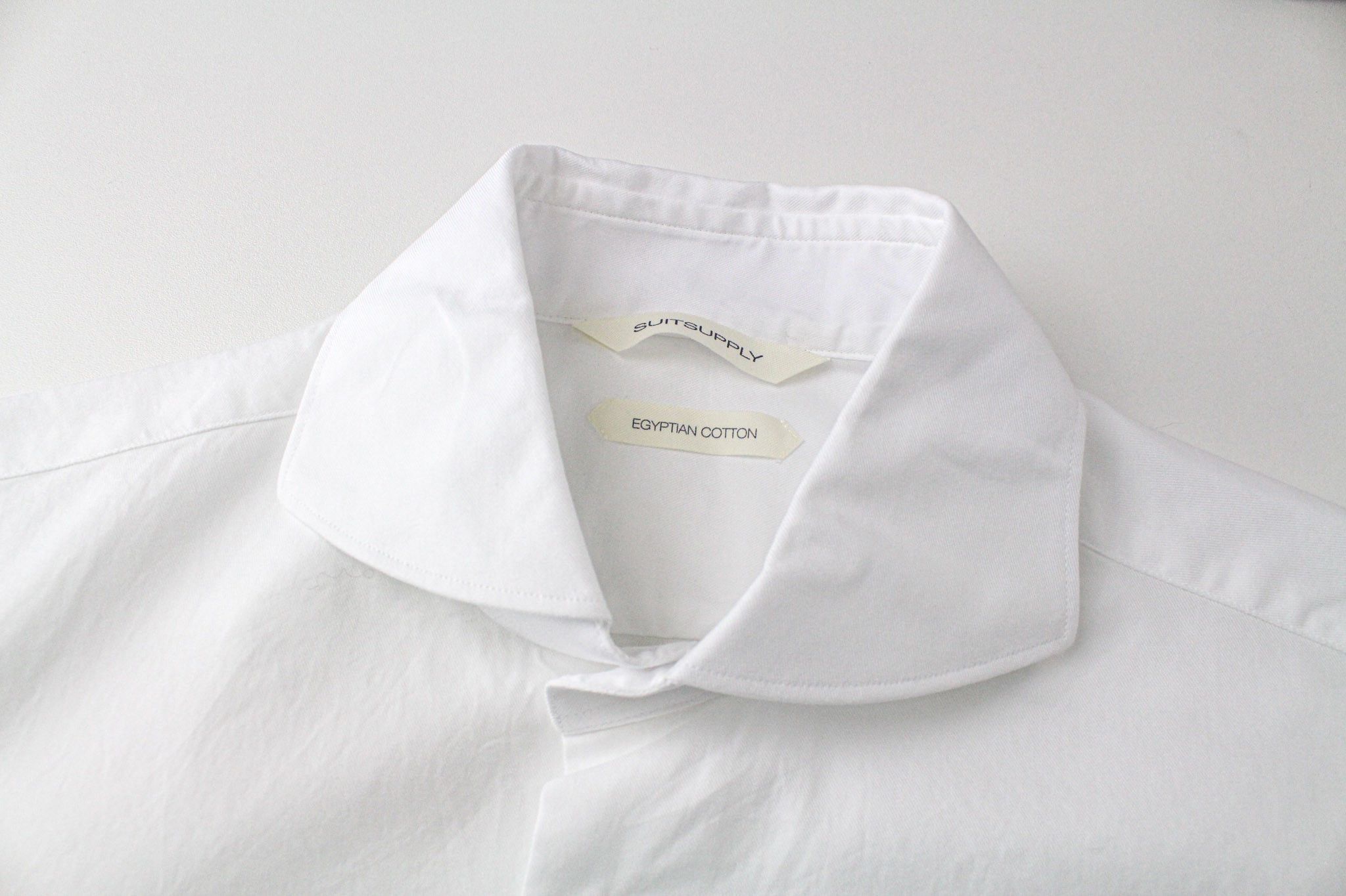 Suitsupply 37/14 1/2 Extra Slim White Egyptian Cotton Twill 72285 Size 36R - 3 Thumbnail