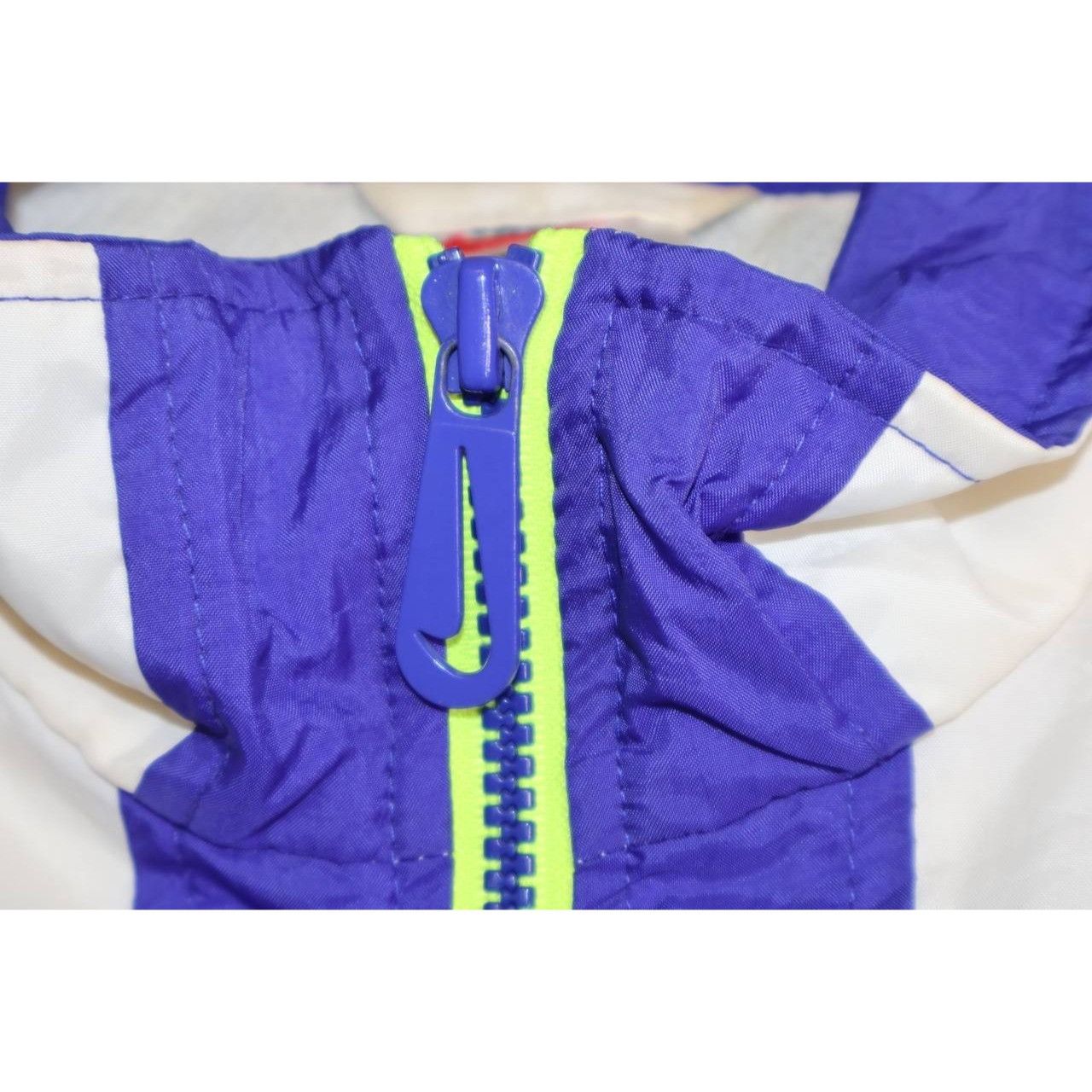 Nike VTG Nike Track Jacket Womens M White Blue Embroidery Size M / US 6-8 / IT 42-44 - 6 Thumbnail