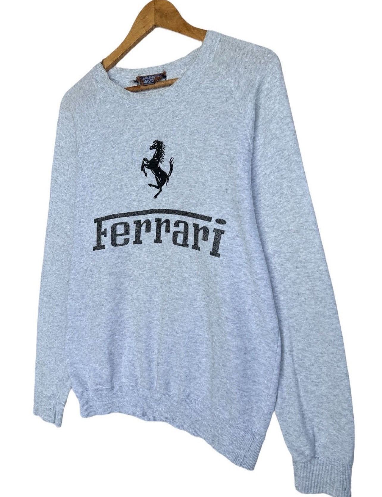 Vintage Vintage 80s Ferrari Sweatshirt Ferrari Distressed Medium Size US M / EU 48-50 / 2 - 4 Thumbnail