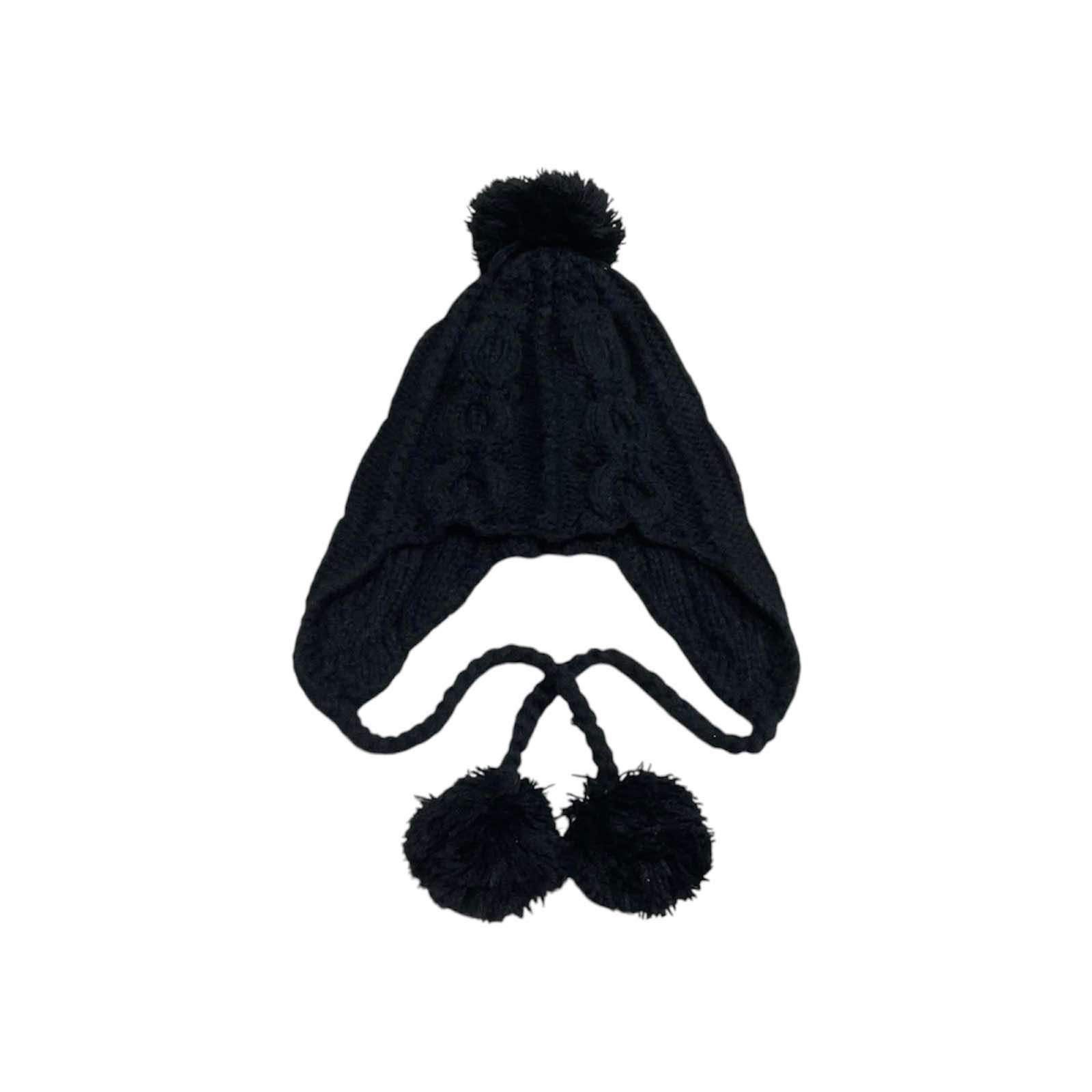 Hysteric Glamour × If Six Was Nine × Japanese Brand 🔥Harajuku Japanese Y2K Cable Knit Earflap Pom Pom Beanie Size ONE SIZE - 4 Thumbnail
