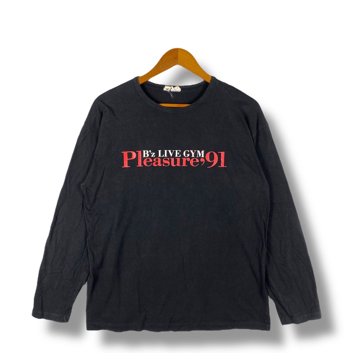 Band Tees × Vintage Vintage 90's Japanese Band B'Z Live Gym PLEASURE 1991 Tour Size US L / EU 52-54 / 3 - 1 Thumbnail
