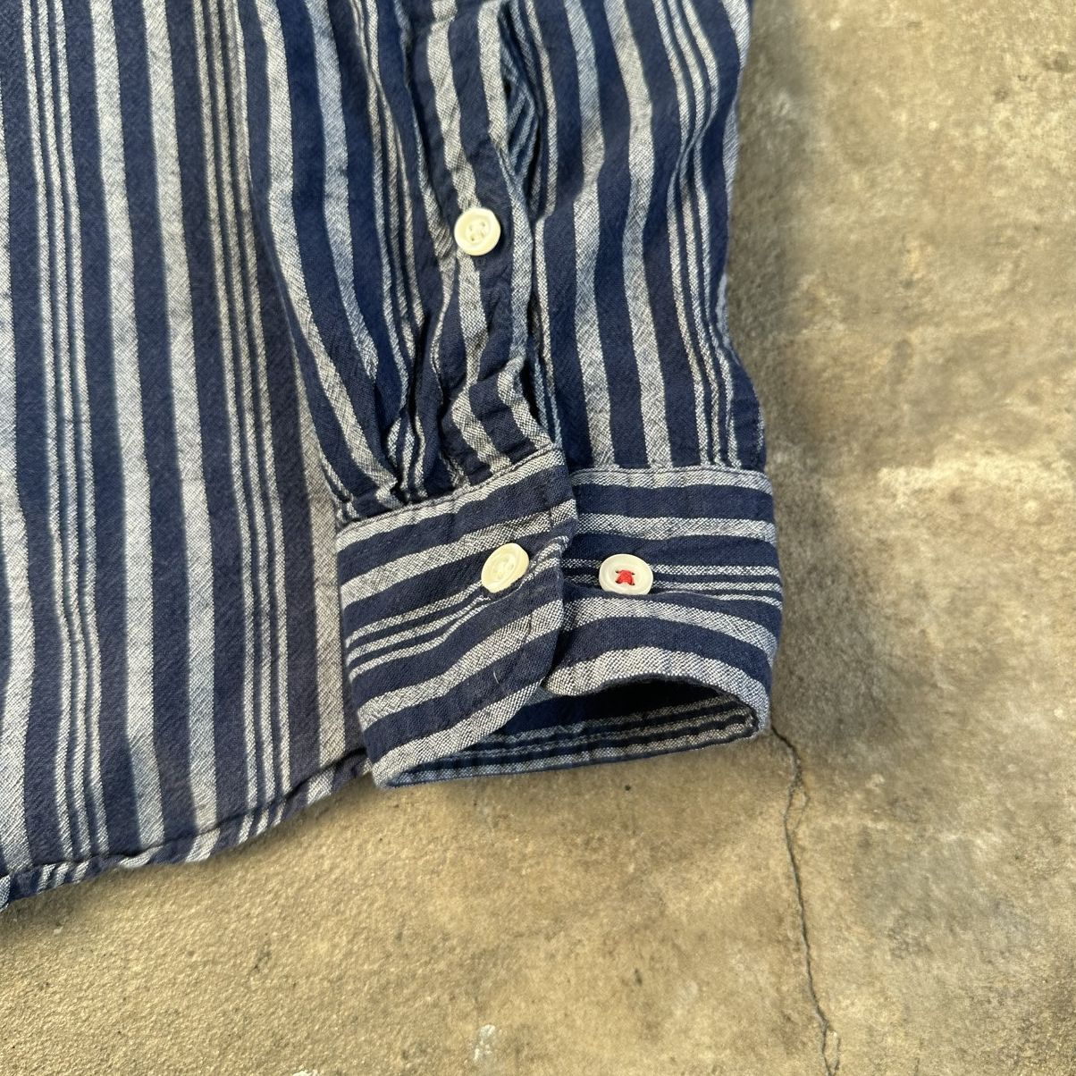 Lee Vintage Lee linen striped Western Shirt USA Size US XL / EU 56 / 4 - 6 Thumbnail