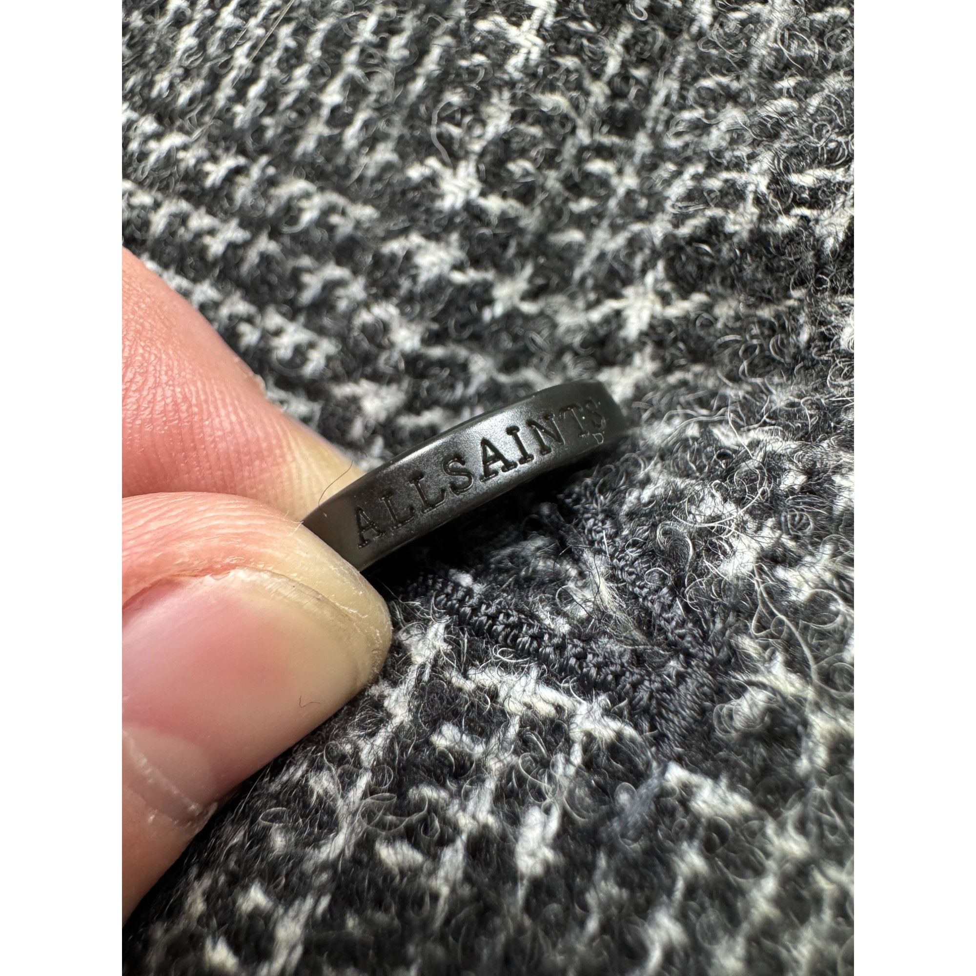 Allsaints AllSaints Soft Tweed Two Button Gray Blazer (Y1279) Size 44R - 9 Thumbnail