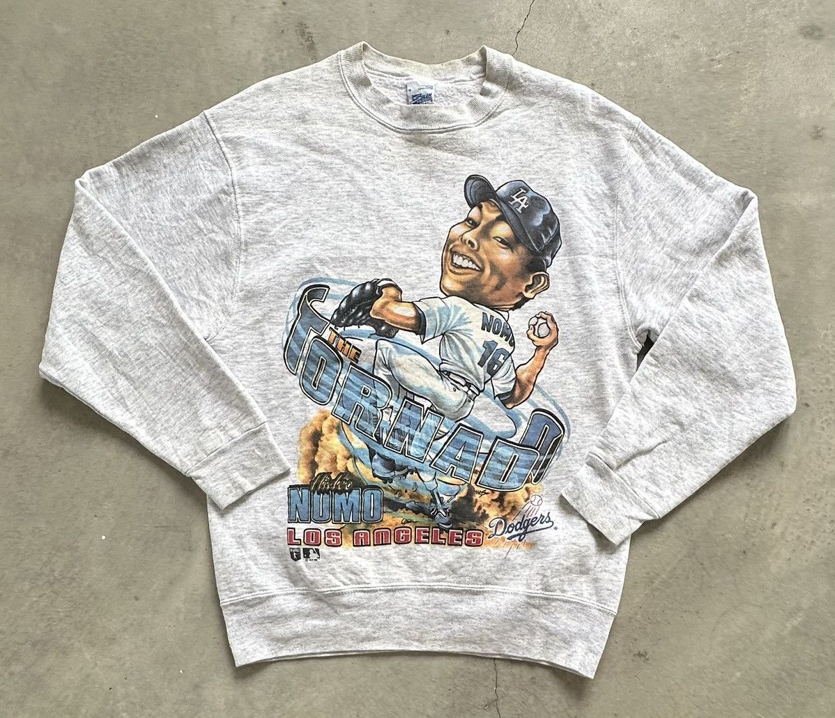 VINTAGE 90S HIDEO NOMO TORNADO MLB USA SWEATSHIRT