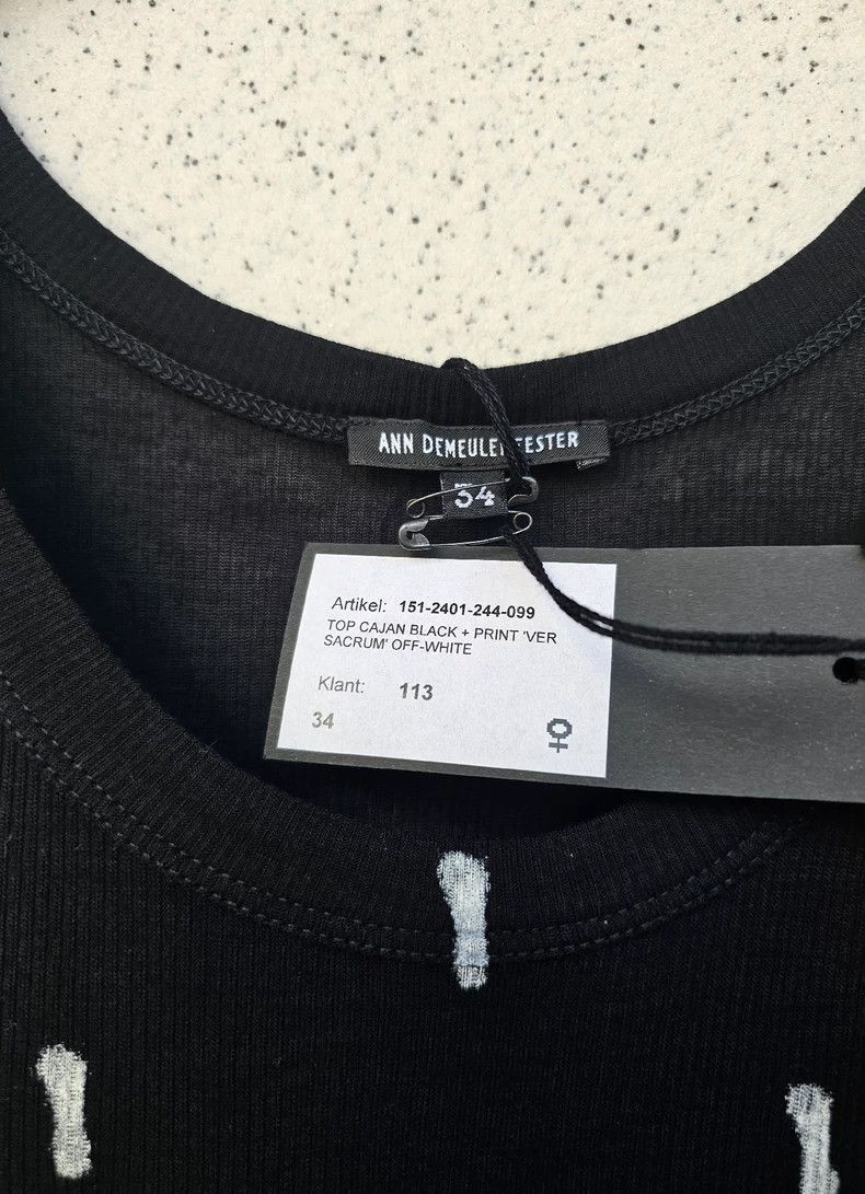 Ann Demeulemeester Ann Demeulemeester Silk Black Tank Top-2506 Size XXS / US 00 / IT 34 - 4 Thumbnail