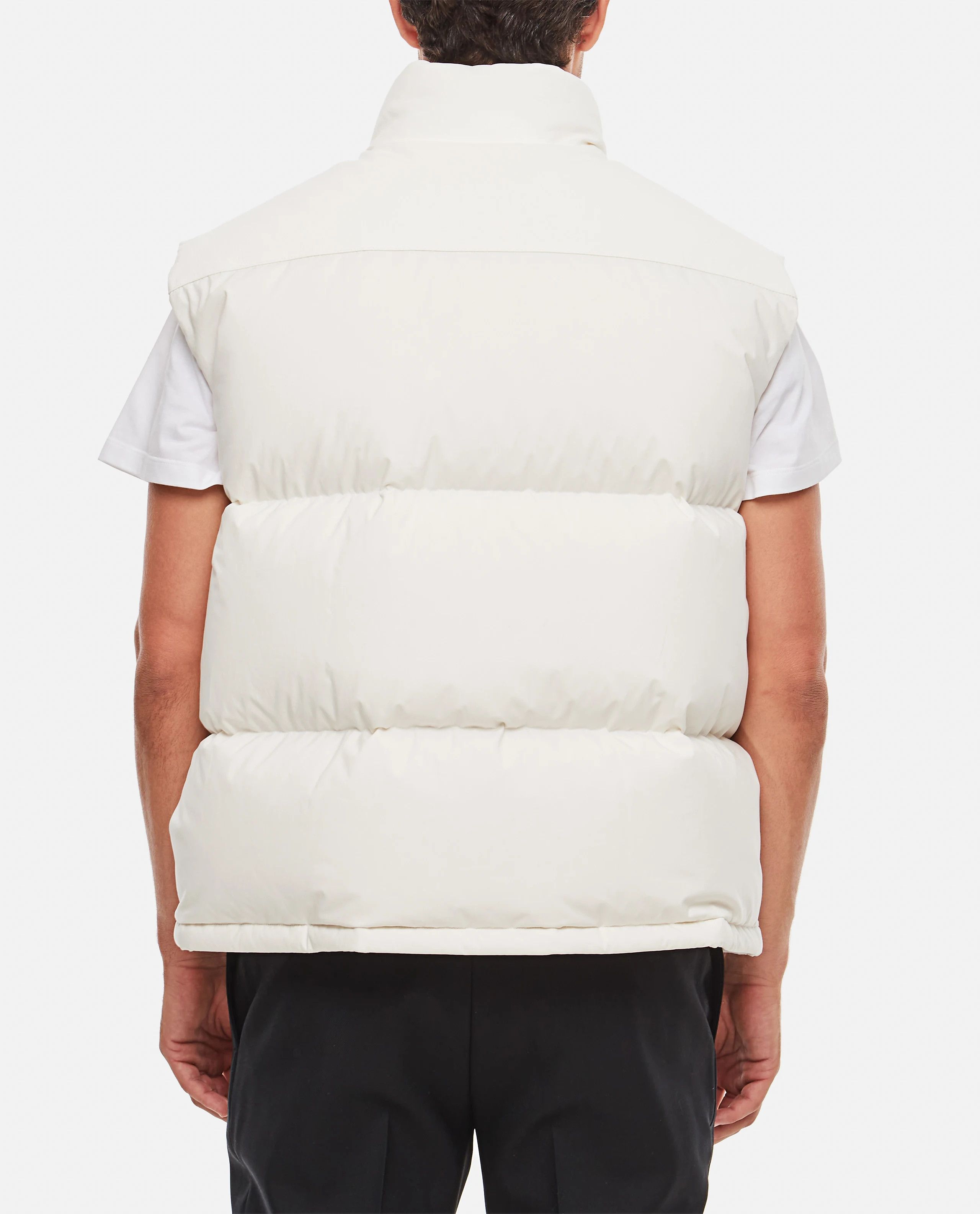 Bottega Veneta o1n1vont0325 Organic Frosted Poplin Gilet in White Size US L / EU 52-54 / 3 - 3 Thumbnail